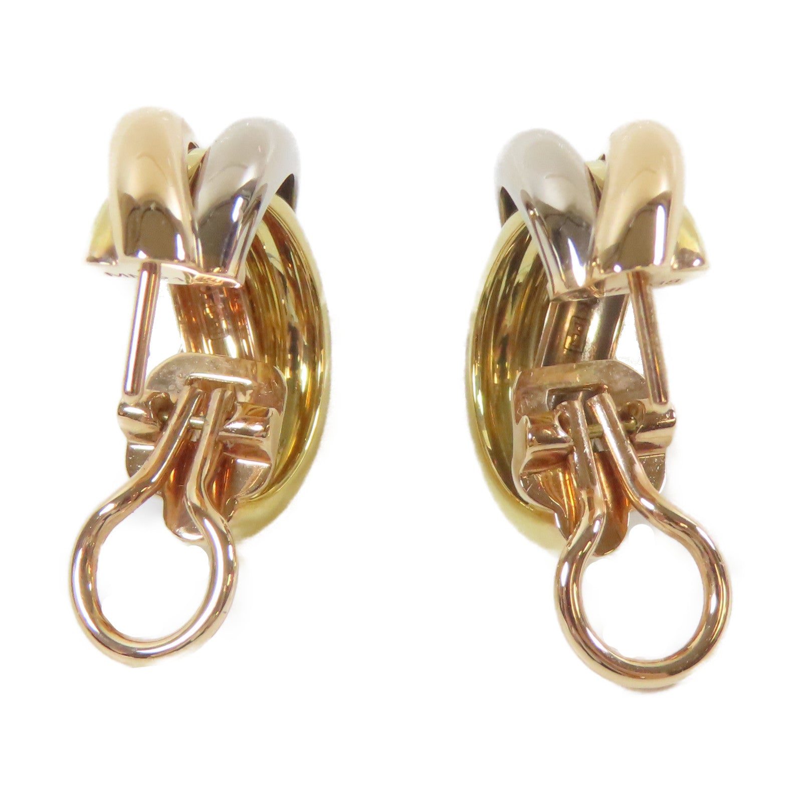 CARTIER 18K黃金/18K玫瑰金/18K白金Trinity Earrings耳環