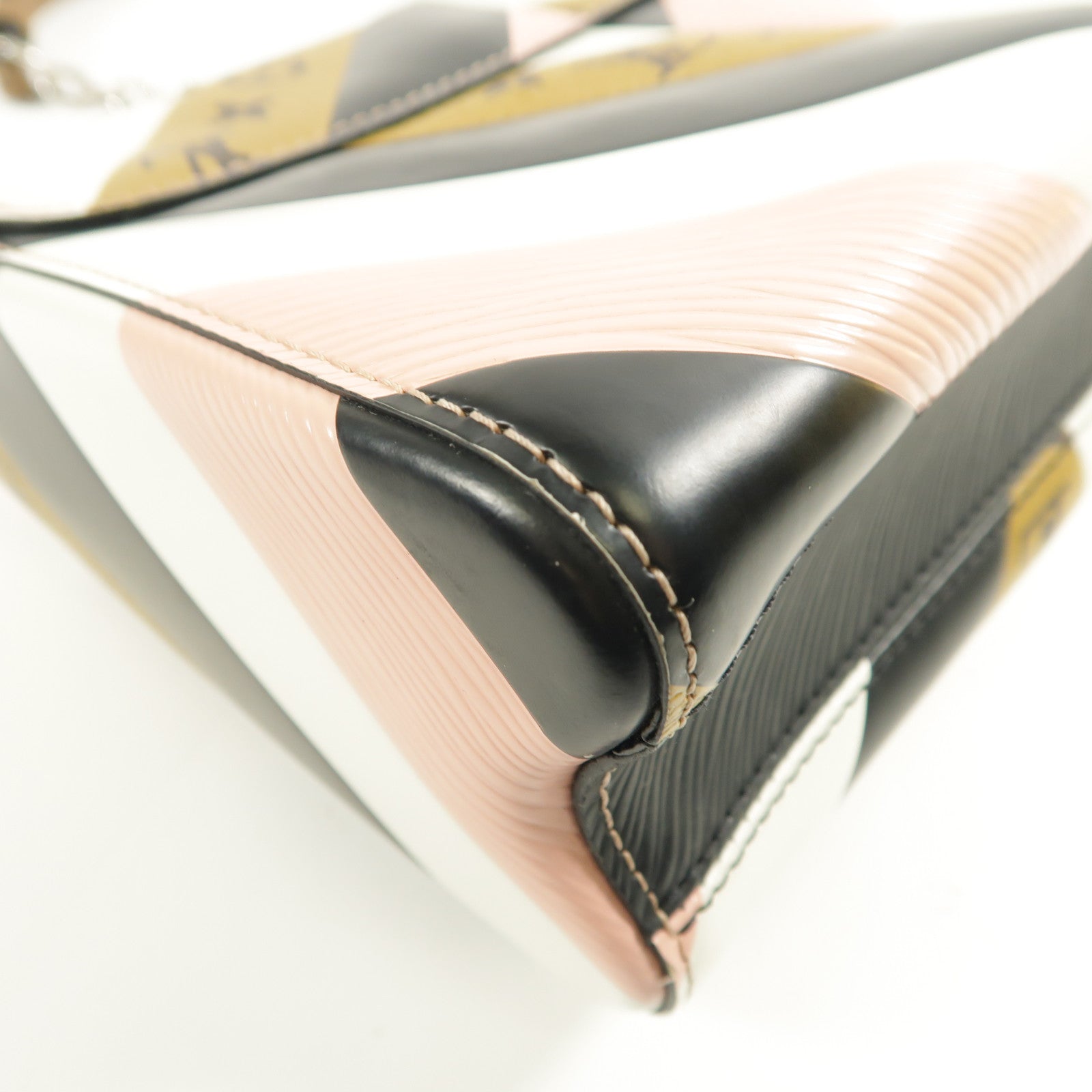 LOUIS VUITTON Monogram/Epi Twist MM金扣鏈帶肩背袋