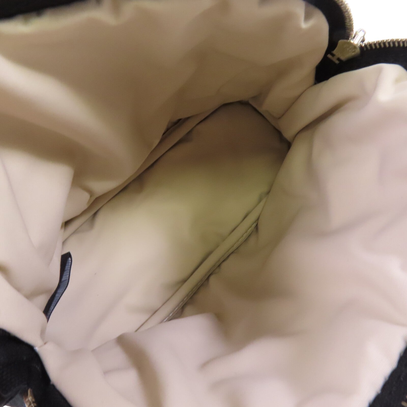 HERMES 帆布Bolide Pouch銀扣手拿包