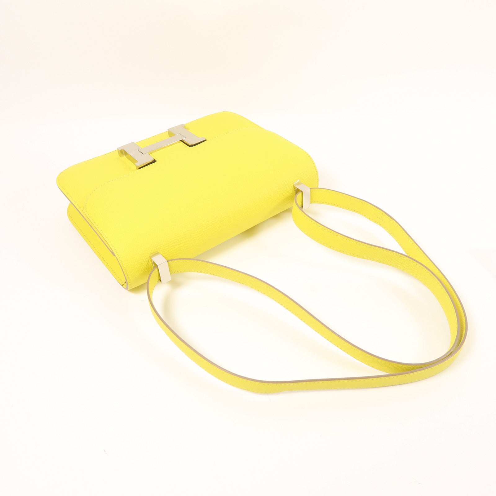 HERMES Epsom皮革Constance 24銀扣肩背袋