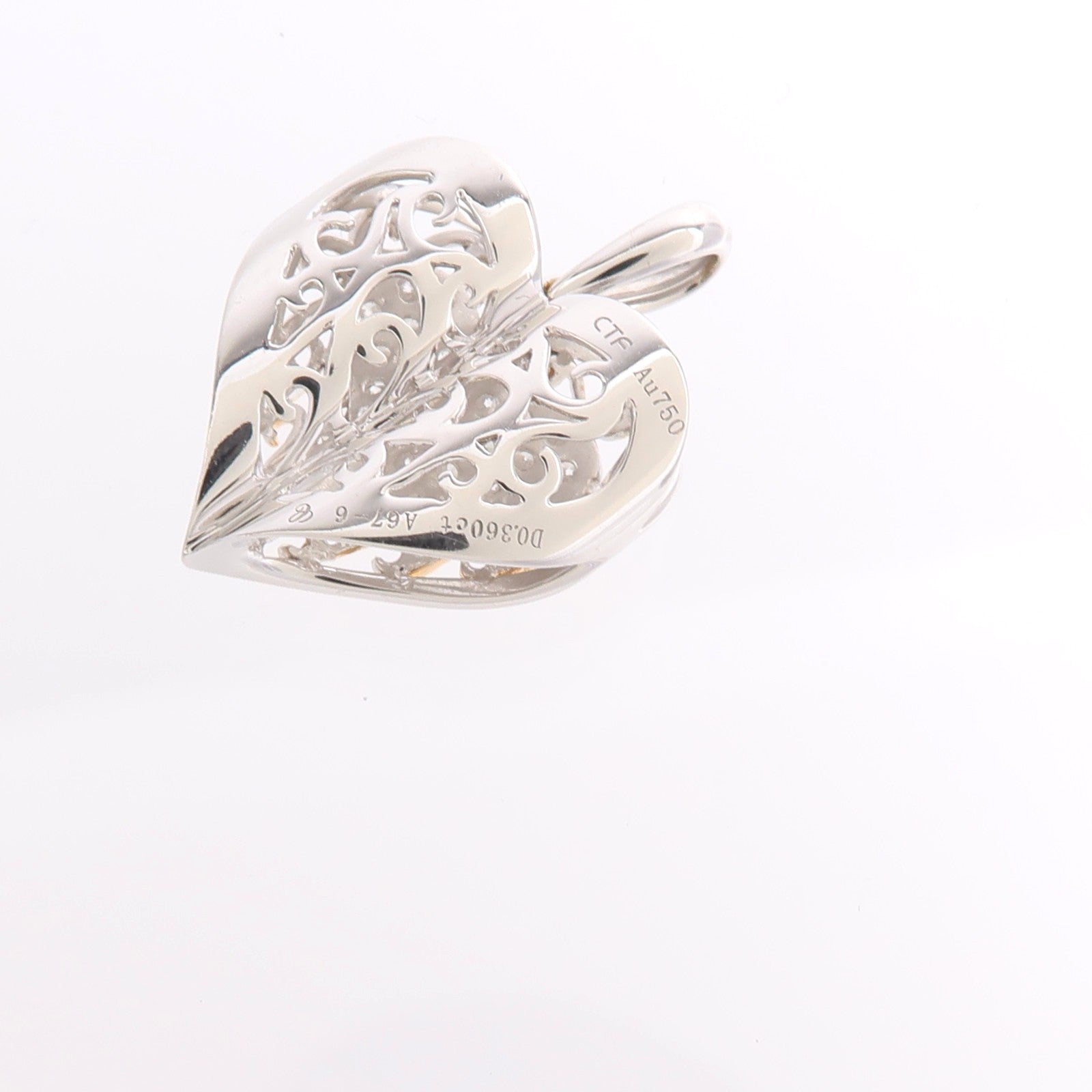 JEWELRY 18K白金/玫瑰金Diamond Pendant Top鑽石吊墜