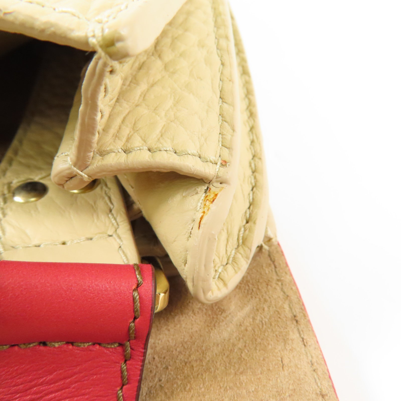 Furla 牛皮皮革Shoulder Bag金扣肩背袋