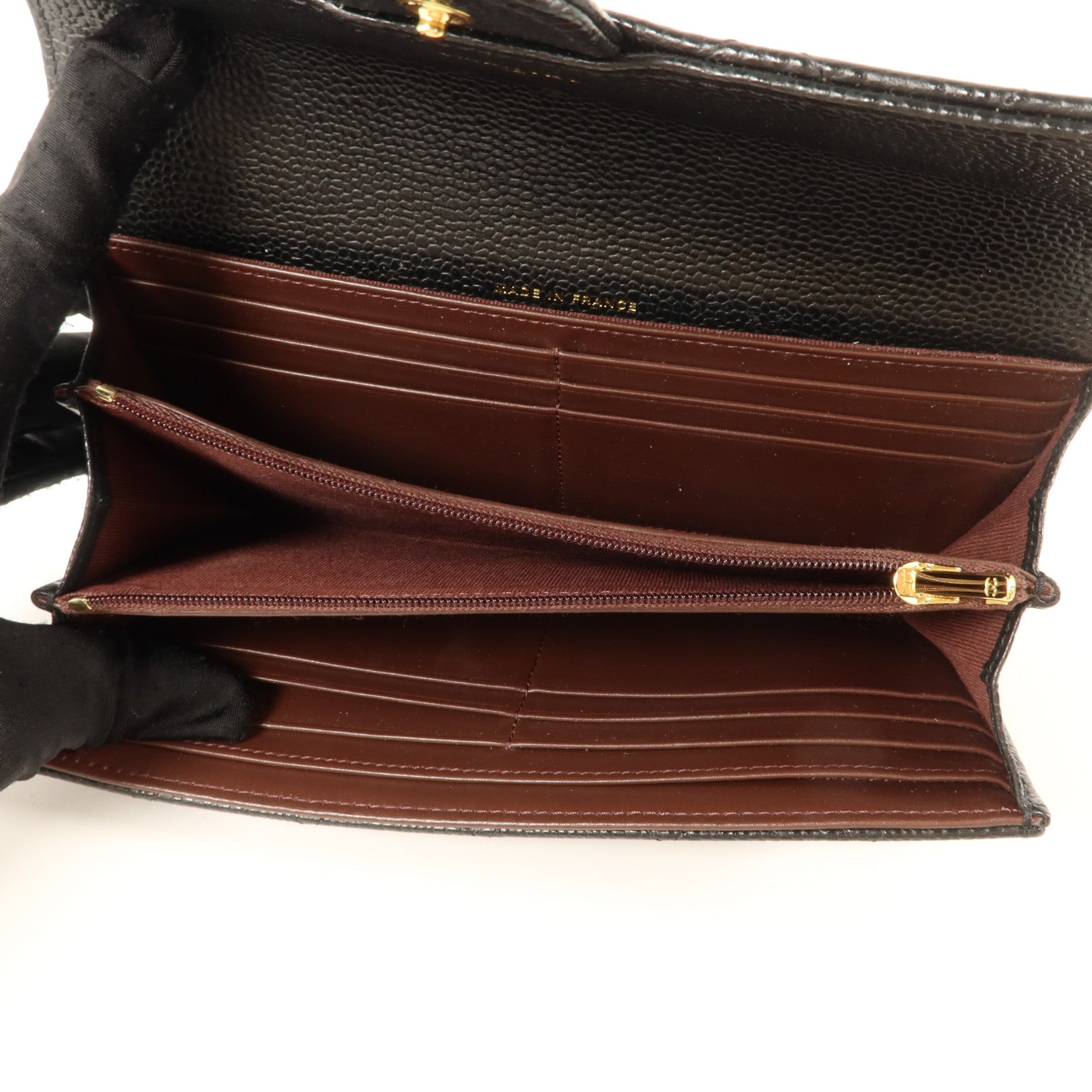 CHANEL 牛皮皮革Classic Long Flap Wallet長錢包