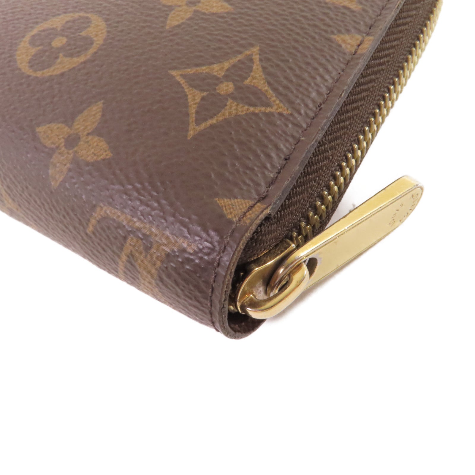 LOUIS VUITTON Monogram Zippy Long Wallet金扣拉鏈長錢包啡色