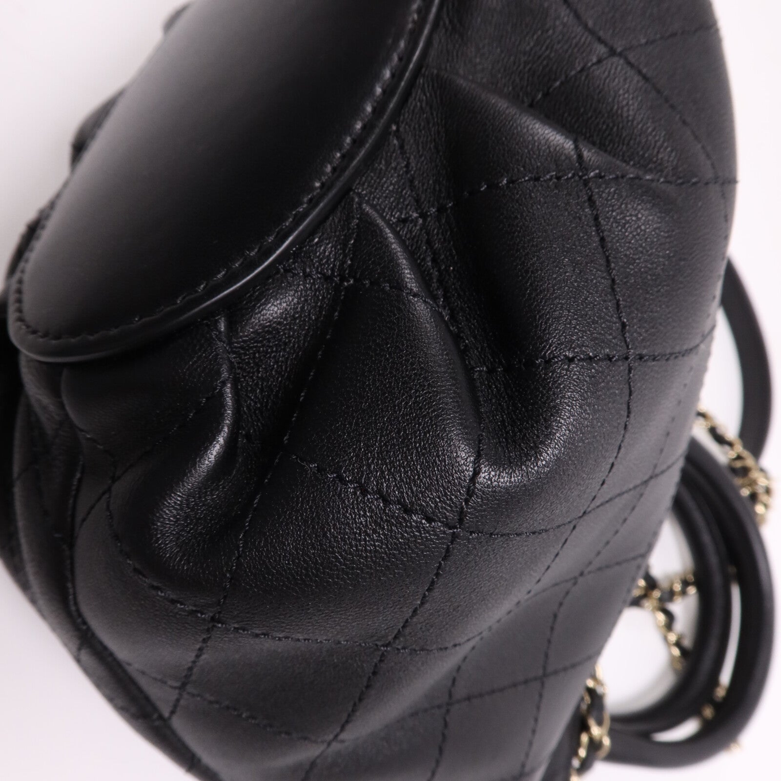 CHANEL 牛皮皮革2 Way Shoulder Bag金扣鏈帶手挽肩背兩用袋