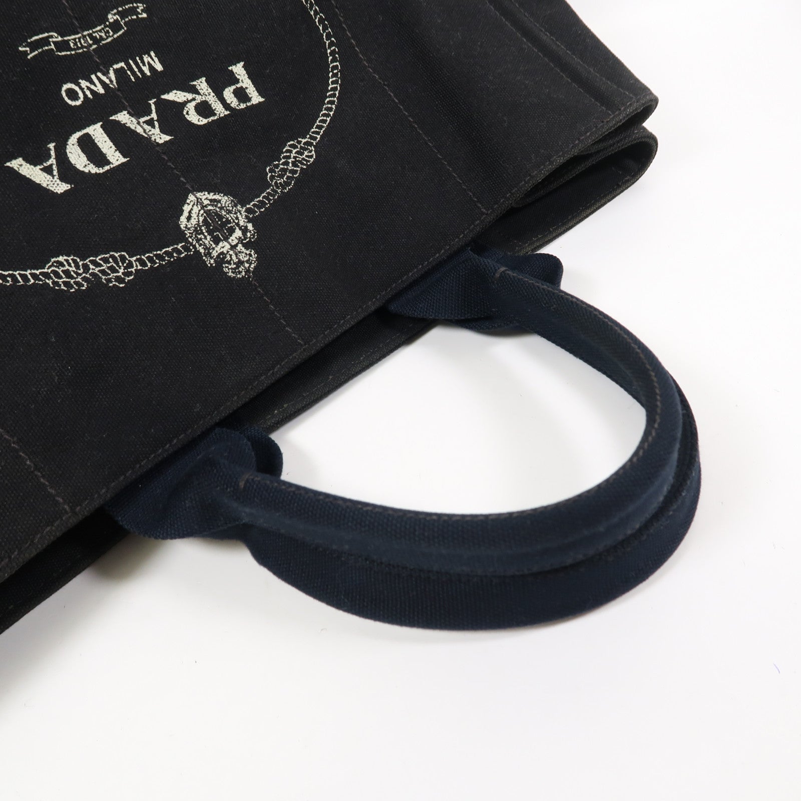 PRADA 帆布Hand Bag金扣手挽袋