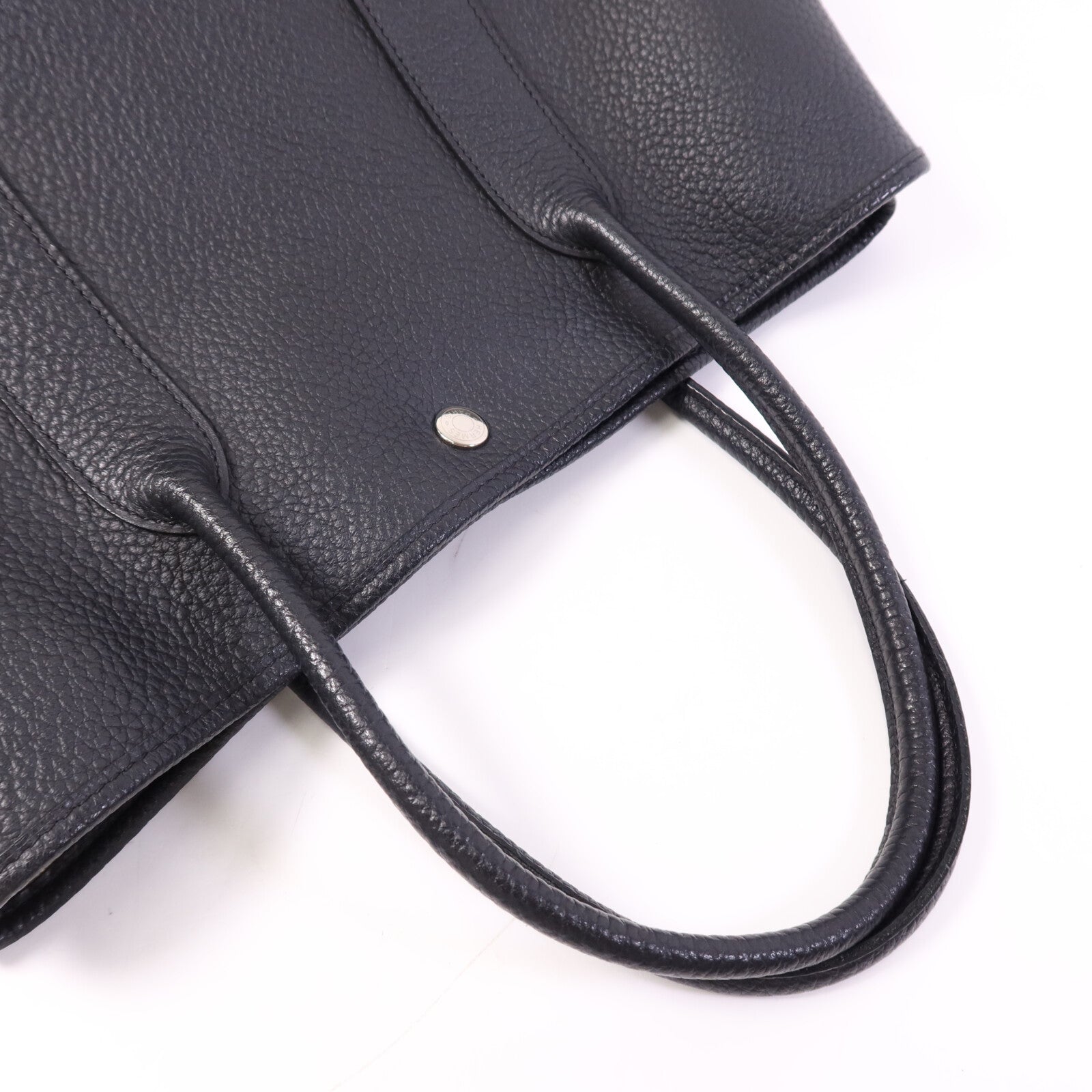 HERMES Negonda皮革Garden Party PM銀扣手挽袋