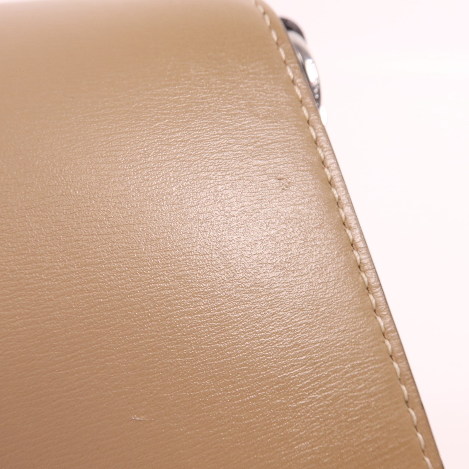 COACH 牛皮皮革Shoulder Bag銀扣肩背袋