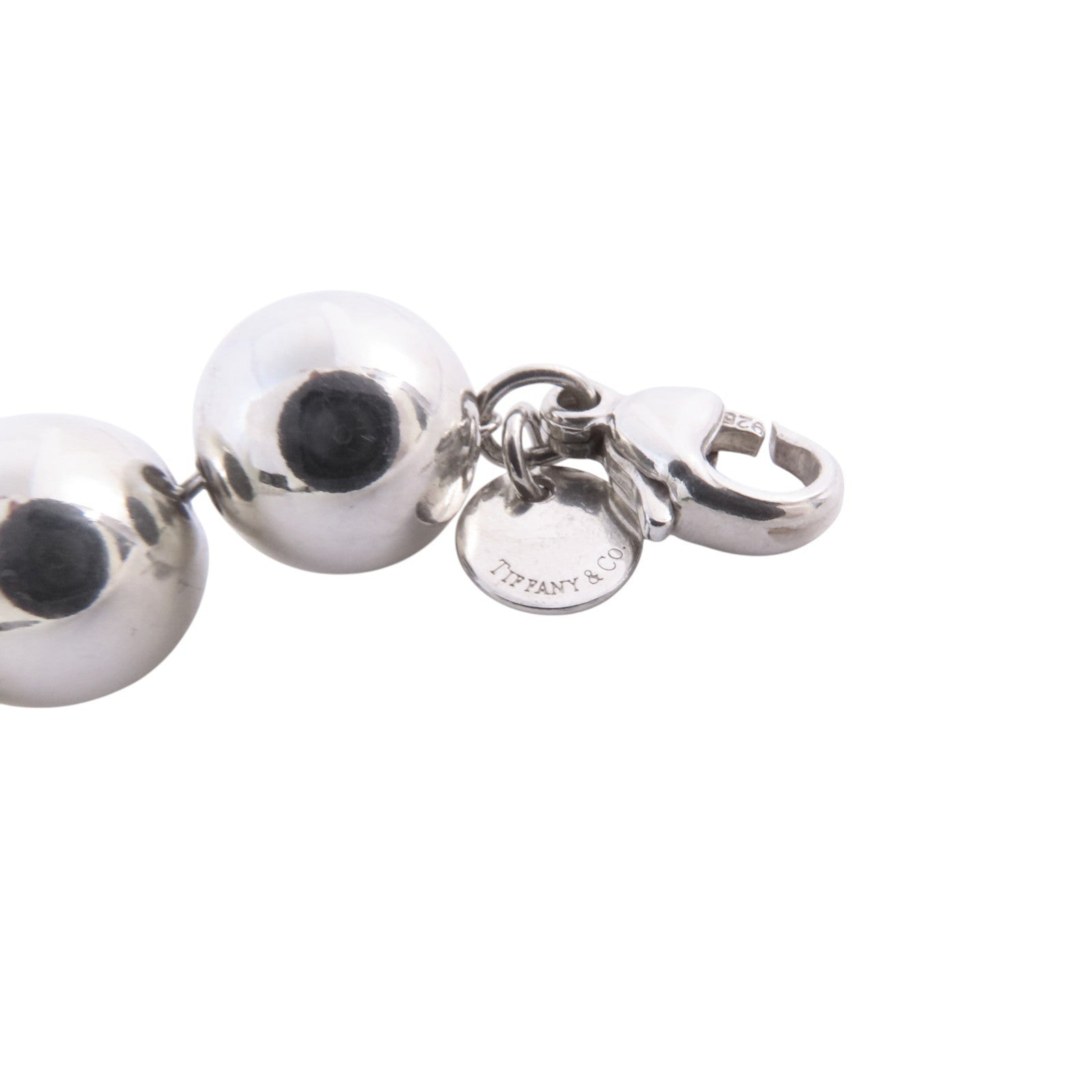 TIFFANY＆CO 925純銀銀扣項鏈Hardware ball Necklace