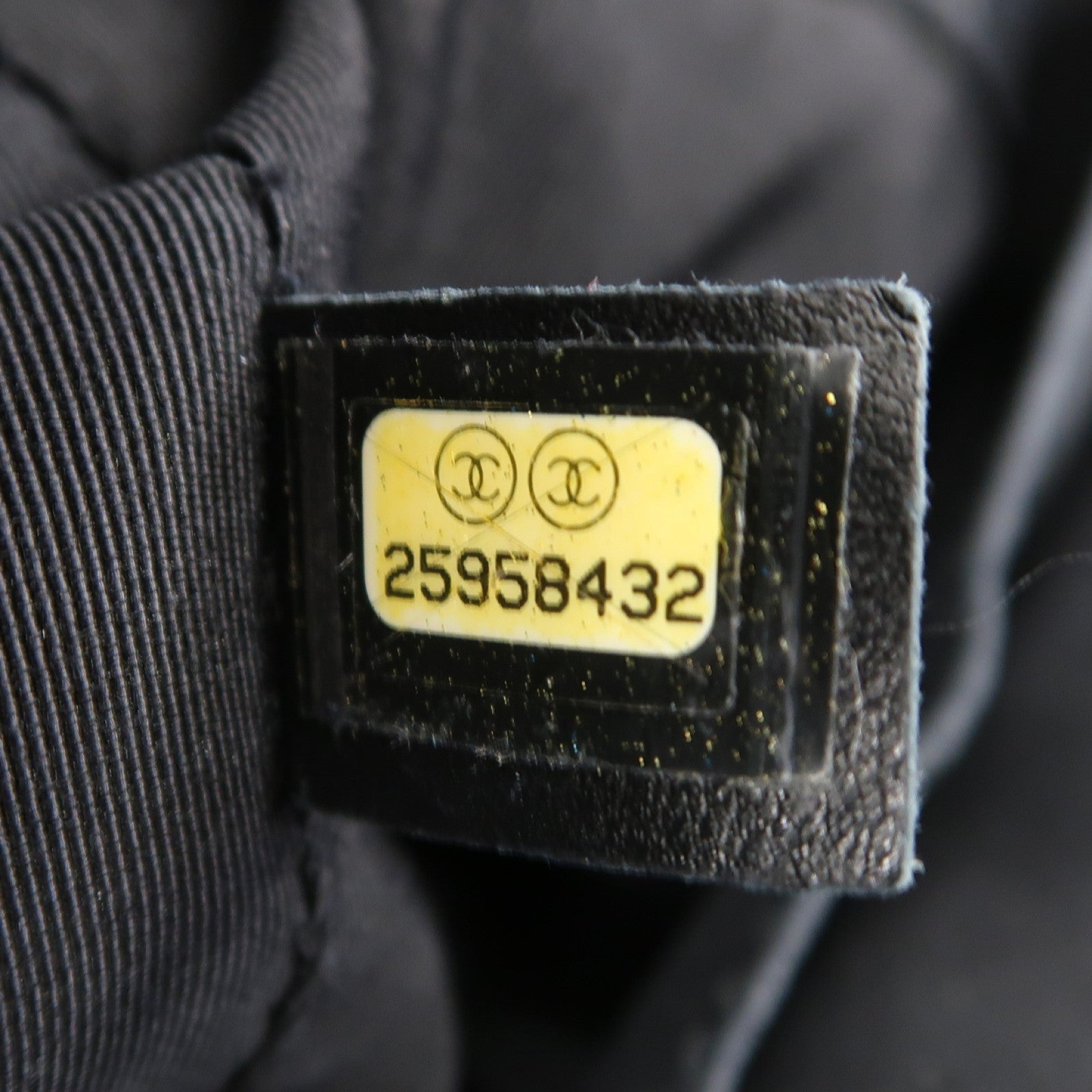 CHANEL 斜紋牛皮皮革Shoulder Bag銀扣手挽肩背兩用袋黑色