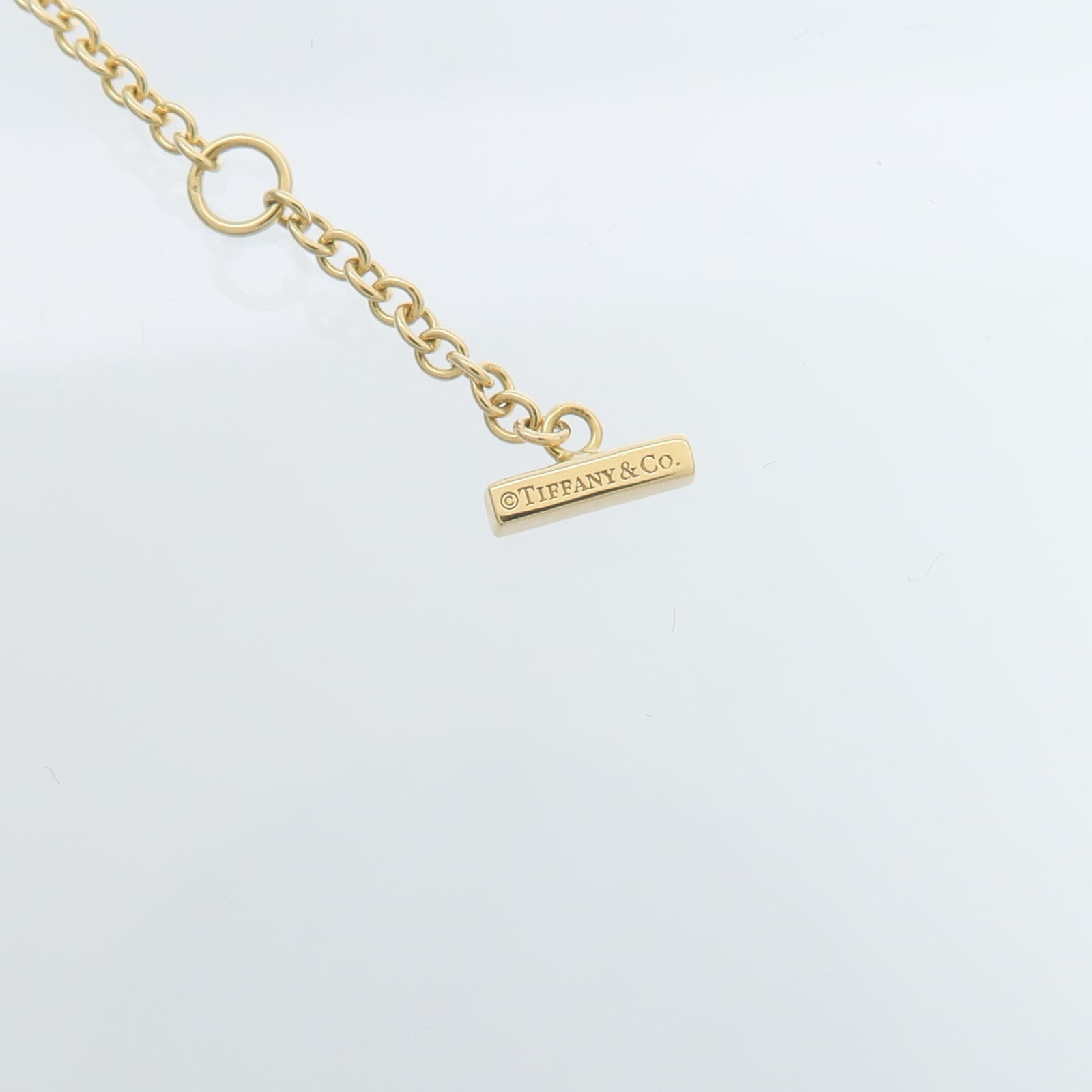 TIFFANY＆CO 18K黃金T Smile Bracelet手鏈
