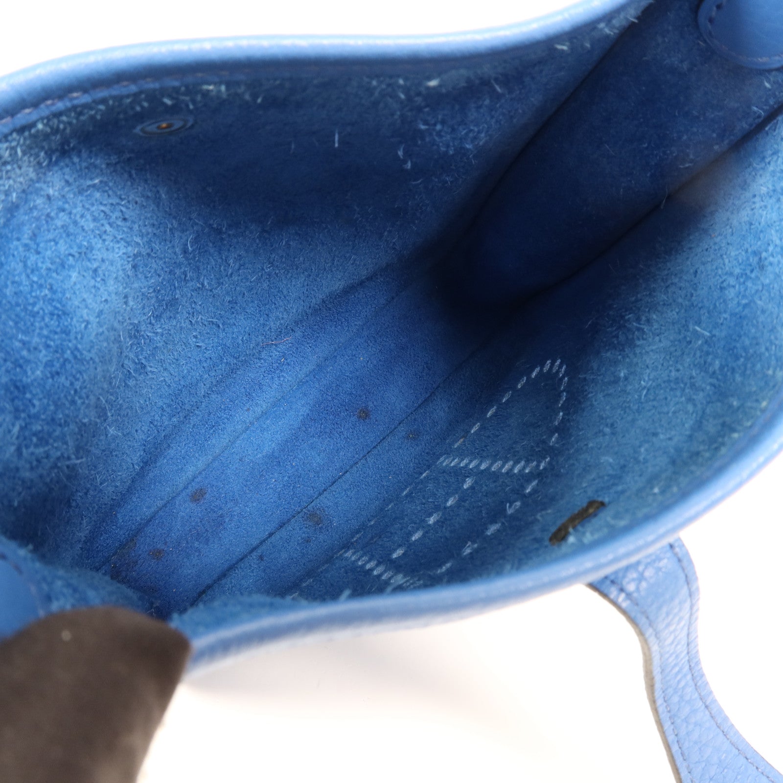 HERMES Clemence皮革Evelyne TPM銀扣肩背袋Mykonos