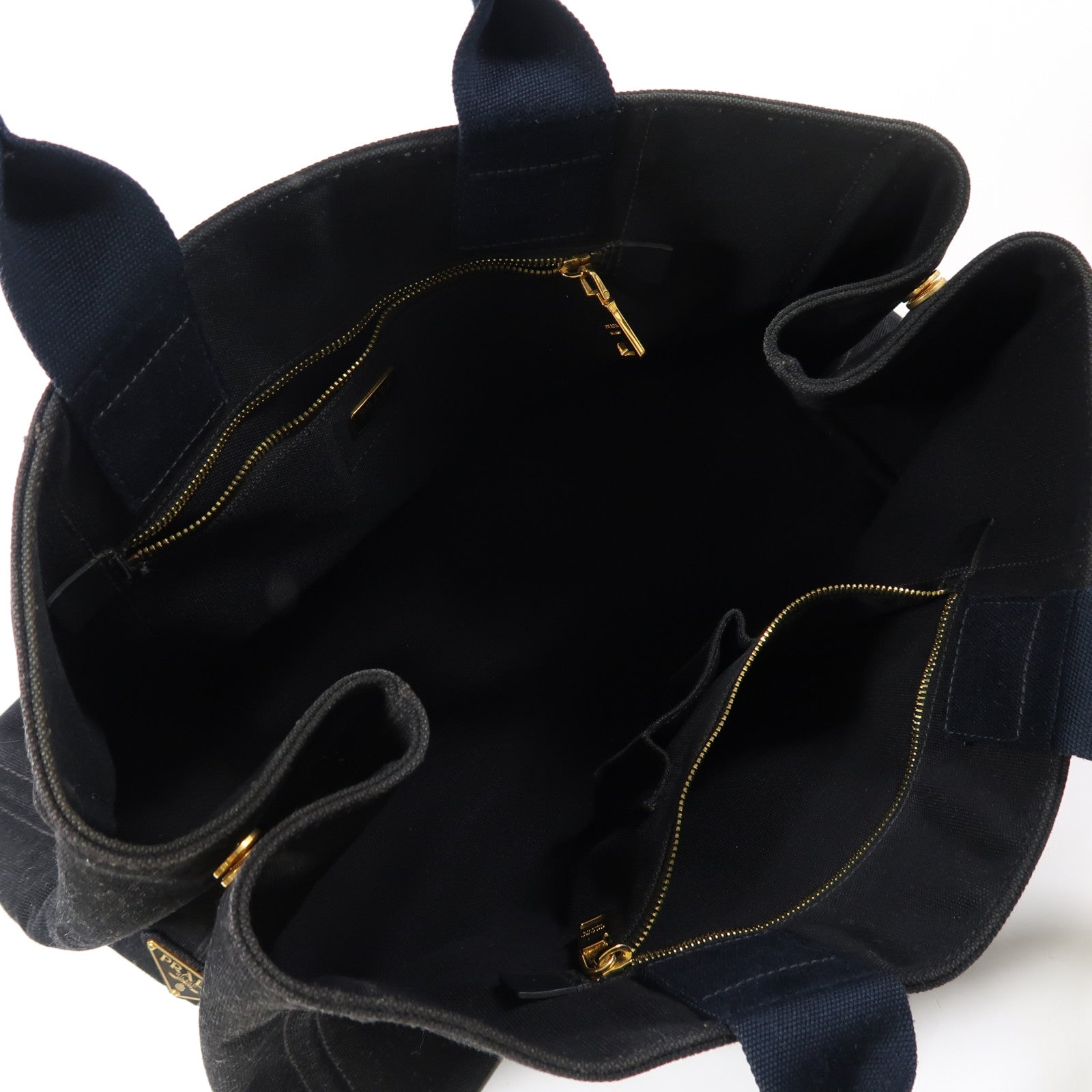 PRADA 帆布Hand Bag金扣手挽袋