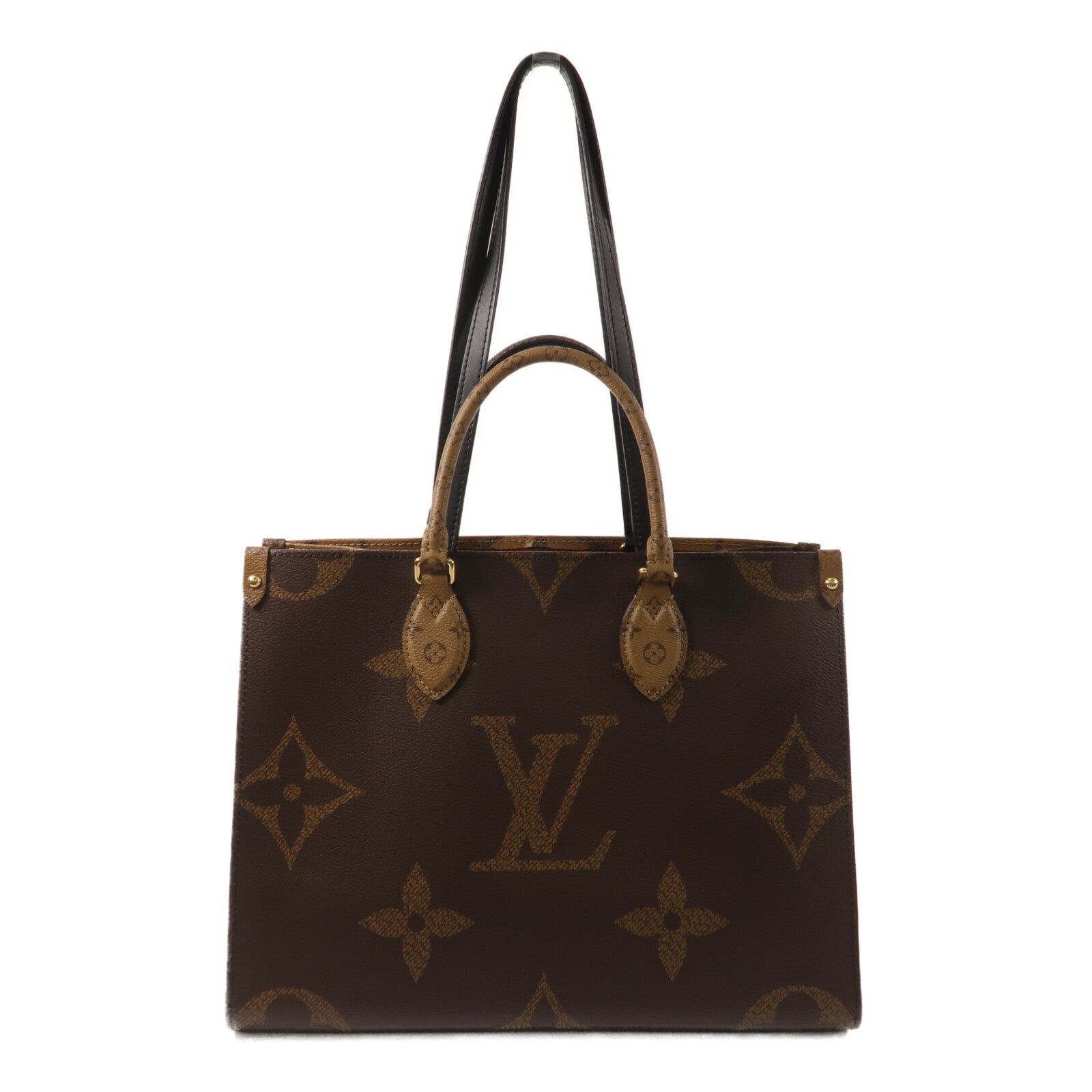 LOUIS VUITTON Monogram Giant On The Go MM手挽肩背兩用袋