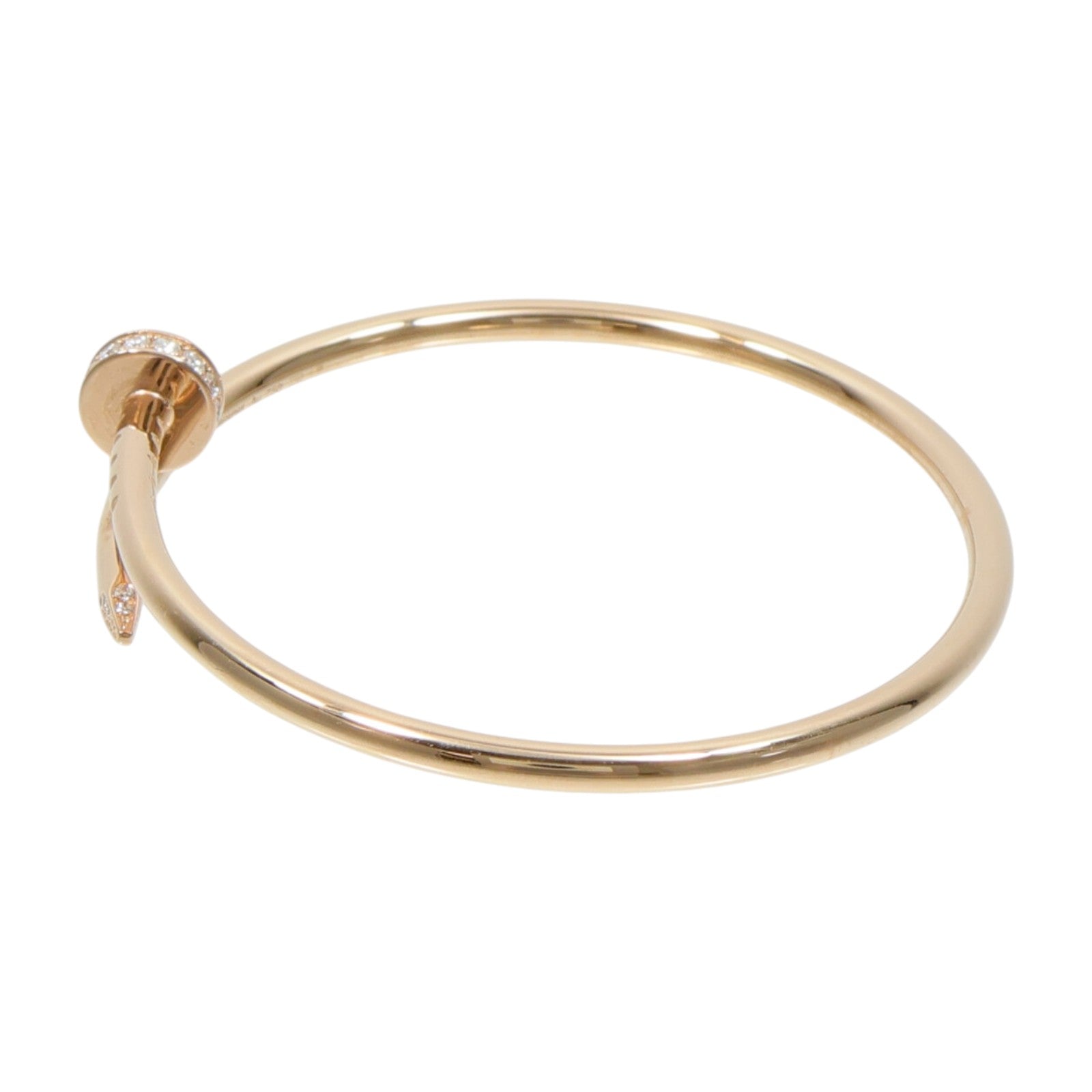 CARTIER 18K玫瑰金Juste Un Clou Diamond鑽石手鐲