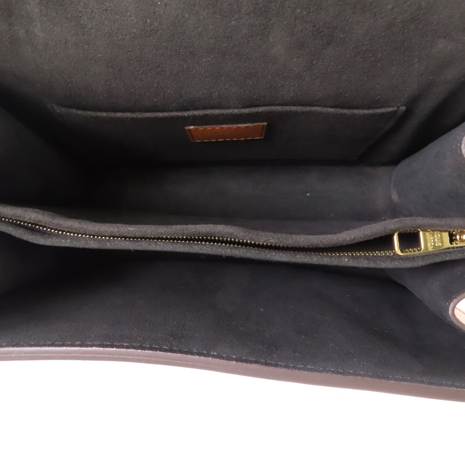 LOUIS VUITTON Monogram Reverse Dauphine MM金扣手挽肩背兩用袋棕色