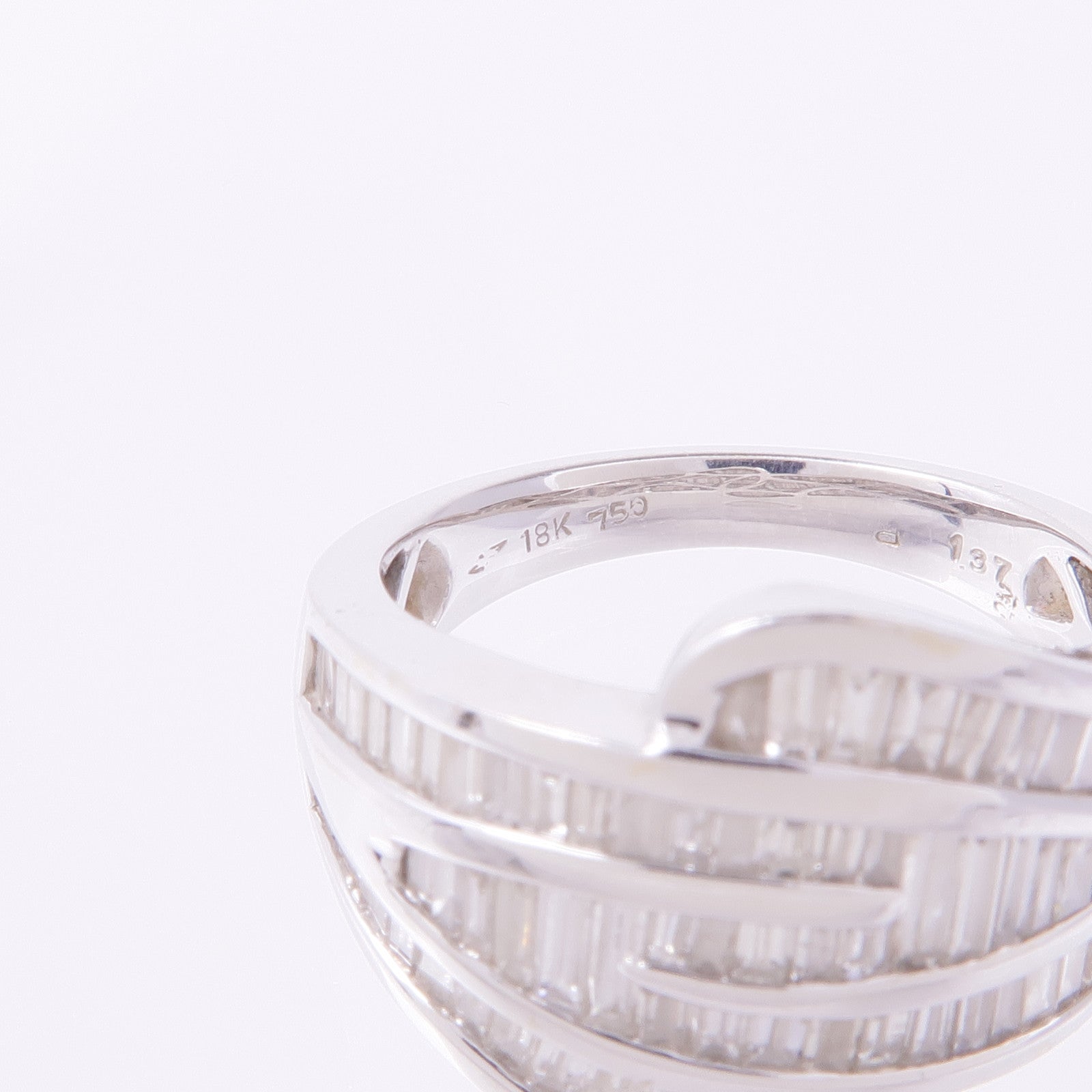 JEWELRY 【激減優惠】18K白金Diamond Ring鑽石戒指US#6.25