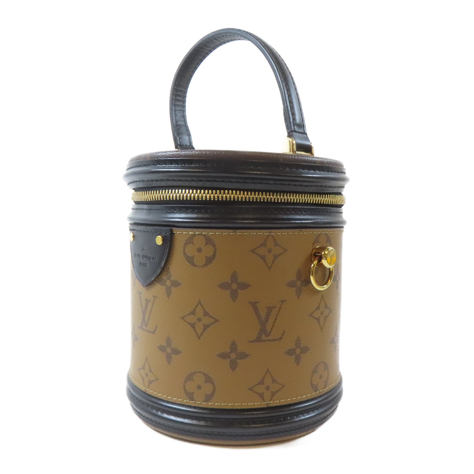 LOUIS VUITTON 【激減優惠】Monogram Reverse Cannes金扣手挽肩背兩用袋啡色