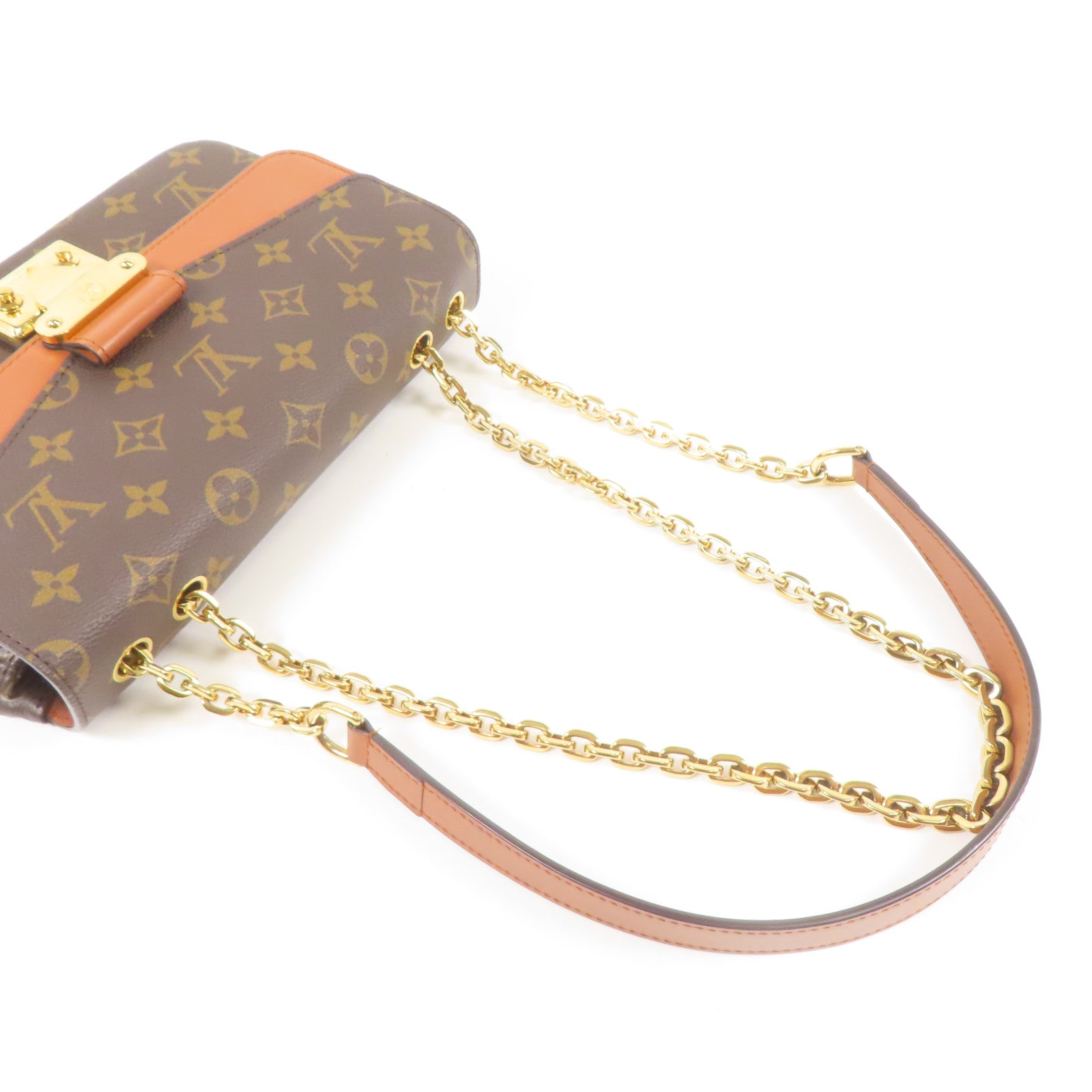 LOUIS VUITTON Monogram Marceau金扣鏈帶肩背袋