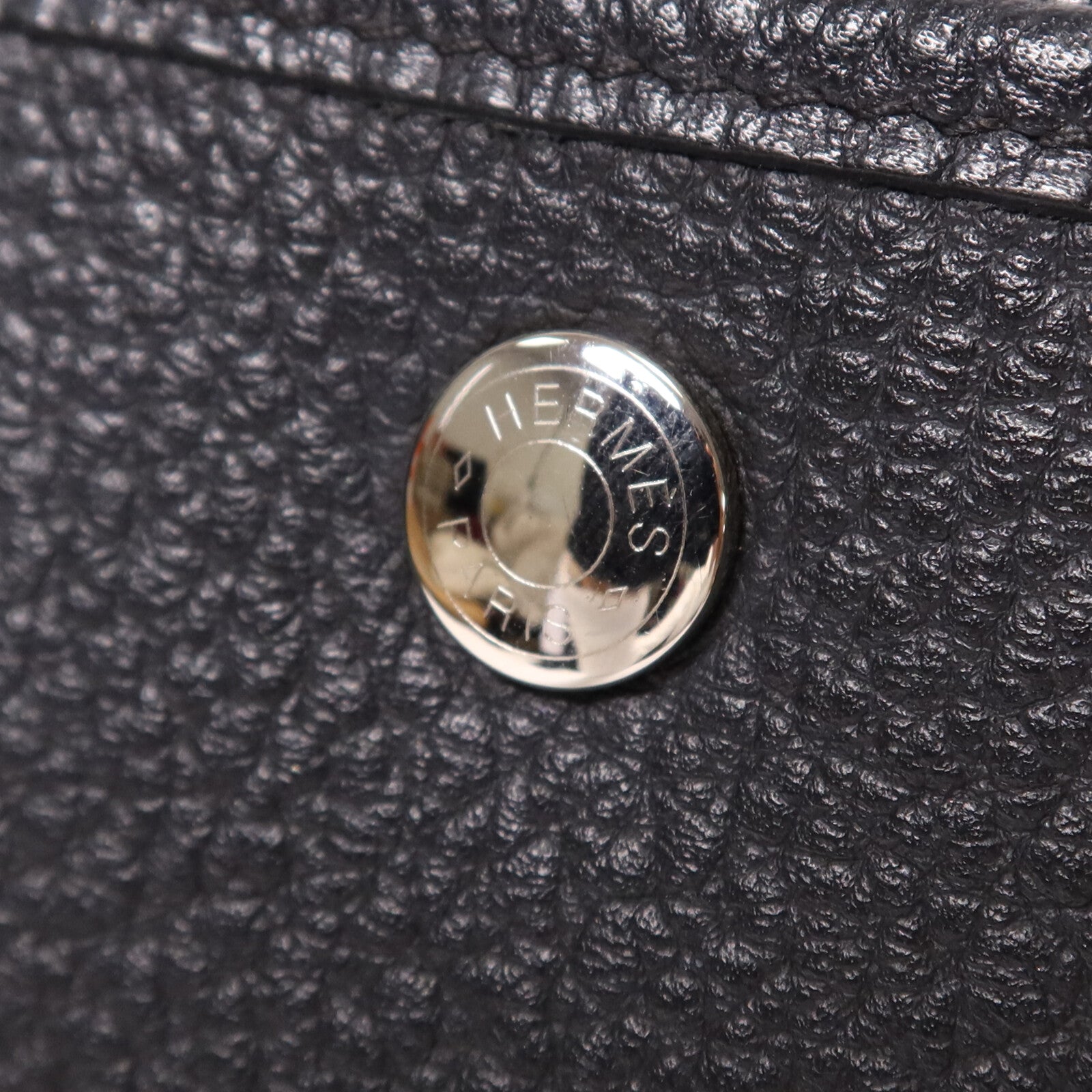 HERMES Negonda皮革Garden Party PM銀扣手挽袋