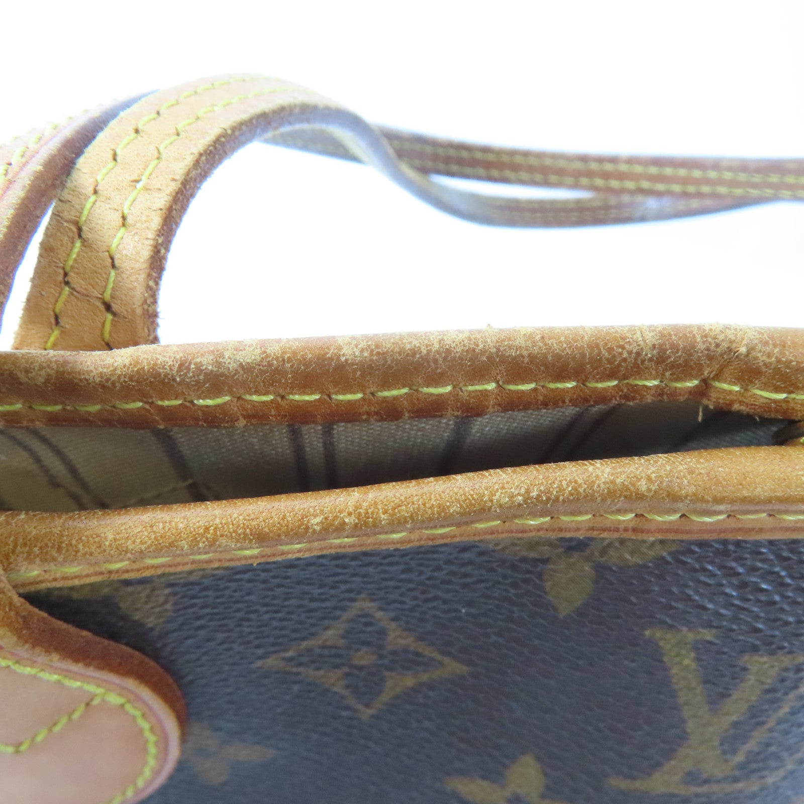 LOUIS VUITTON Monogram Neverfull PM金扣肩背袋啡色