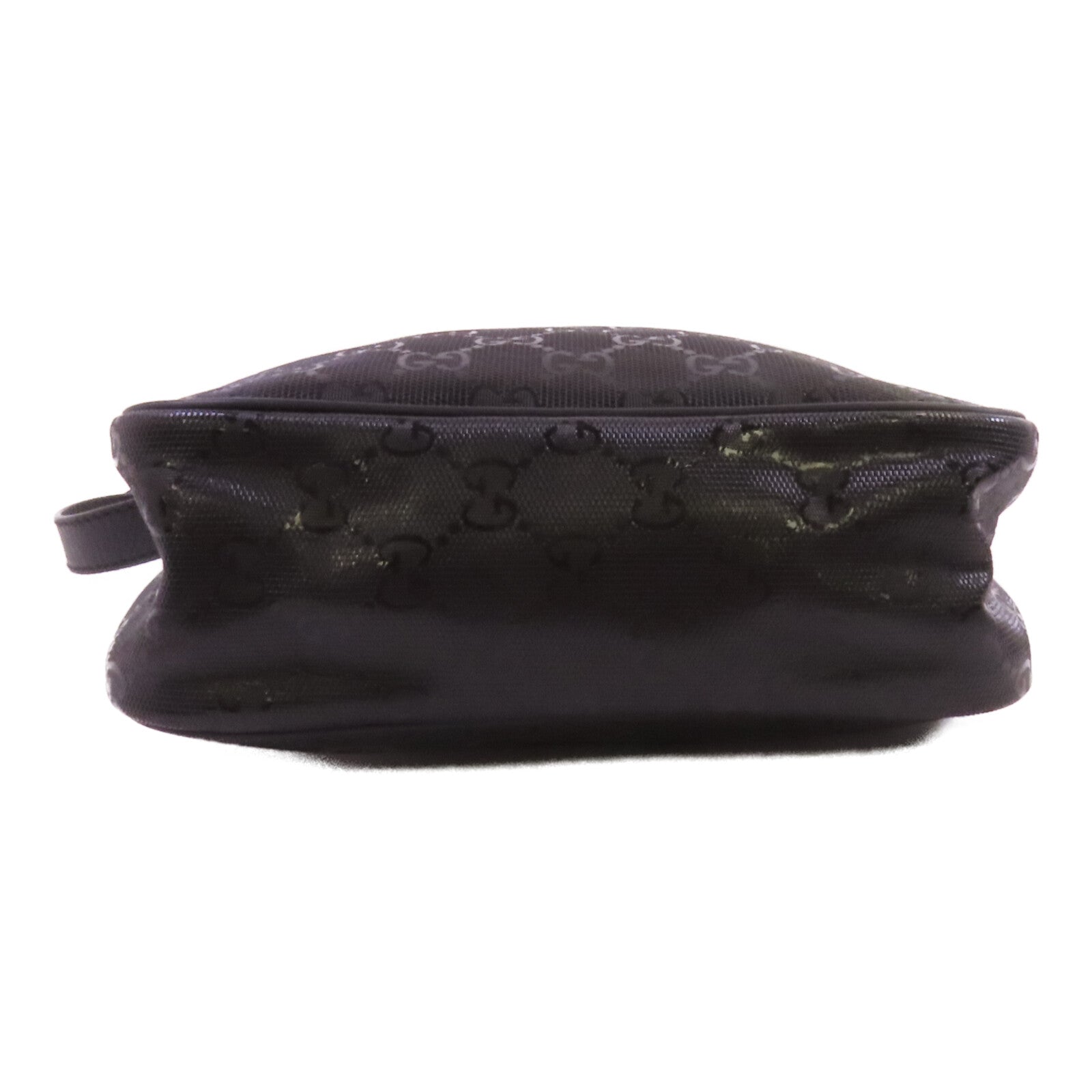 GUCCI 塗層帆布Shoulder Bag銀扣肩背袋