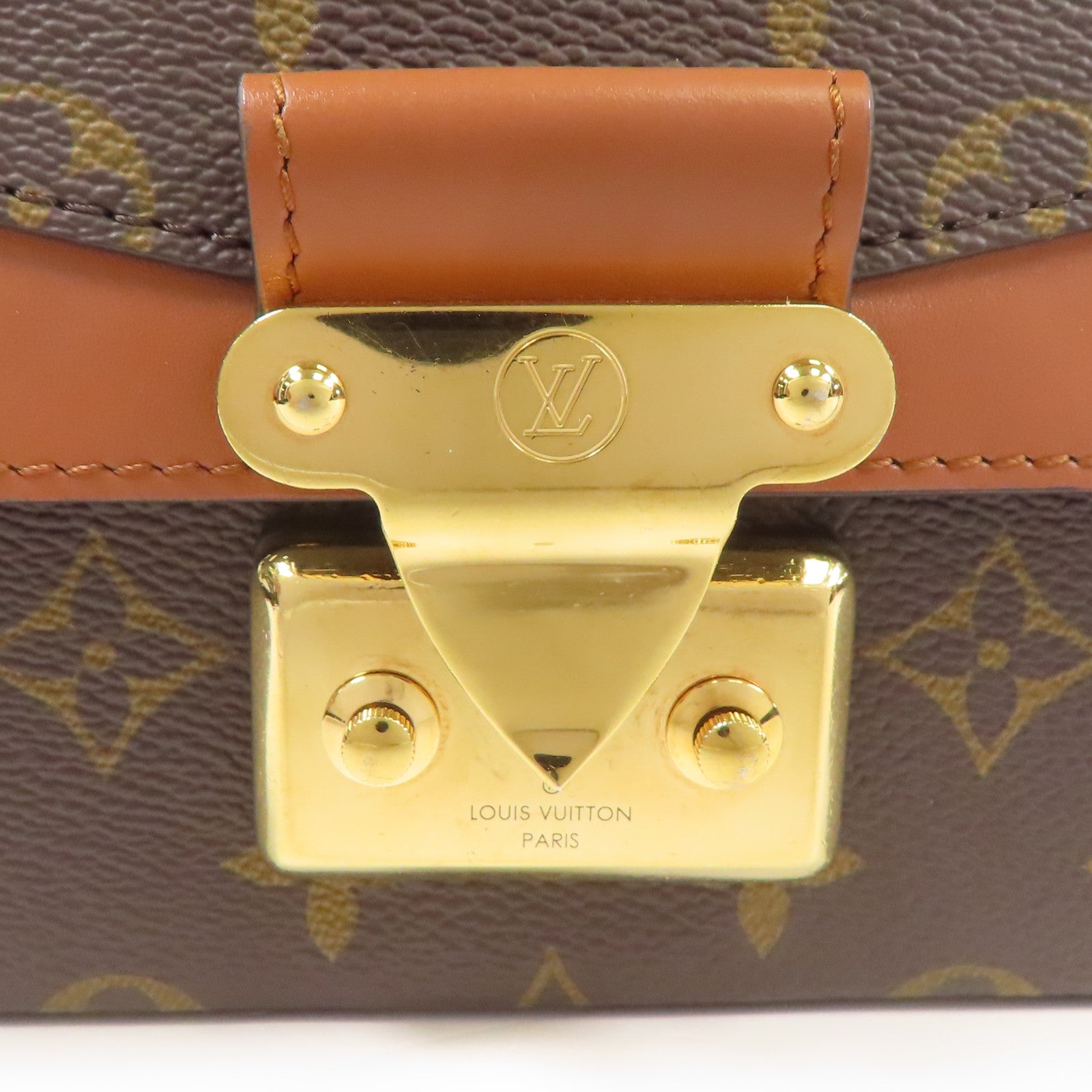 LOUIS VUITTON Monogram Marceau金扣鏈帶肩背袋