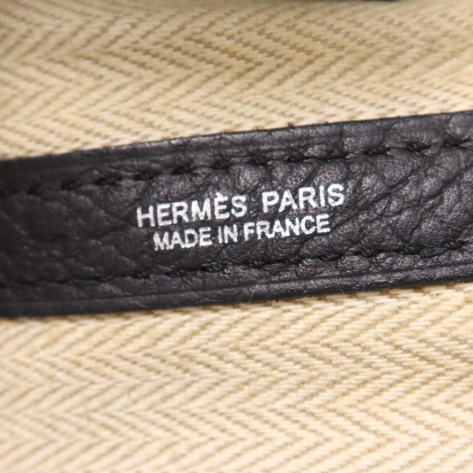 HERMES Negonda皮革Garden Party PM銀扣手挽袋