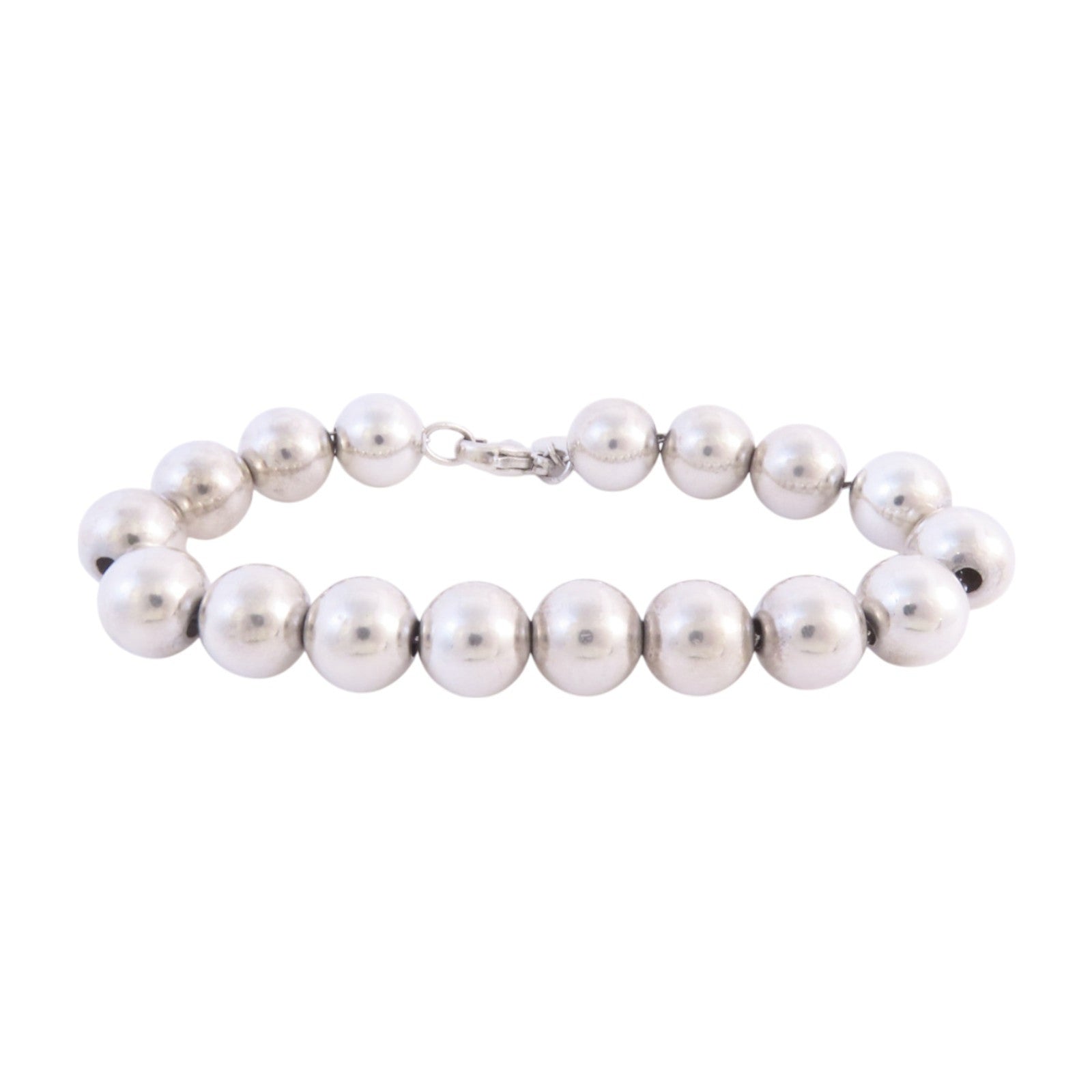 TIFFANY＆CO 925純銀Hareware Ball Bracelet銀扣手鏈