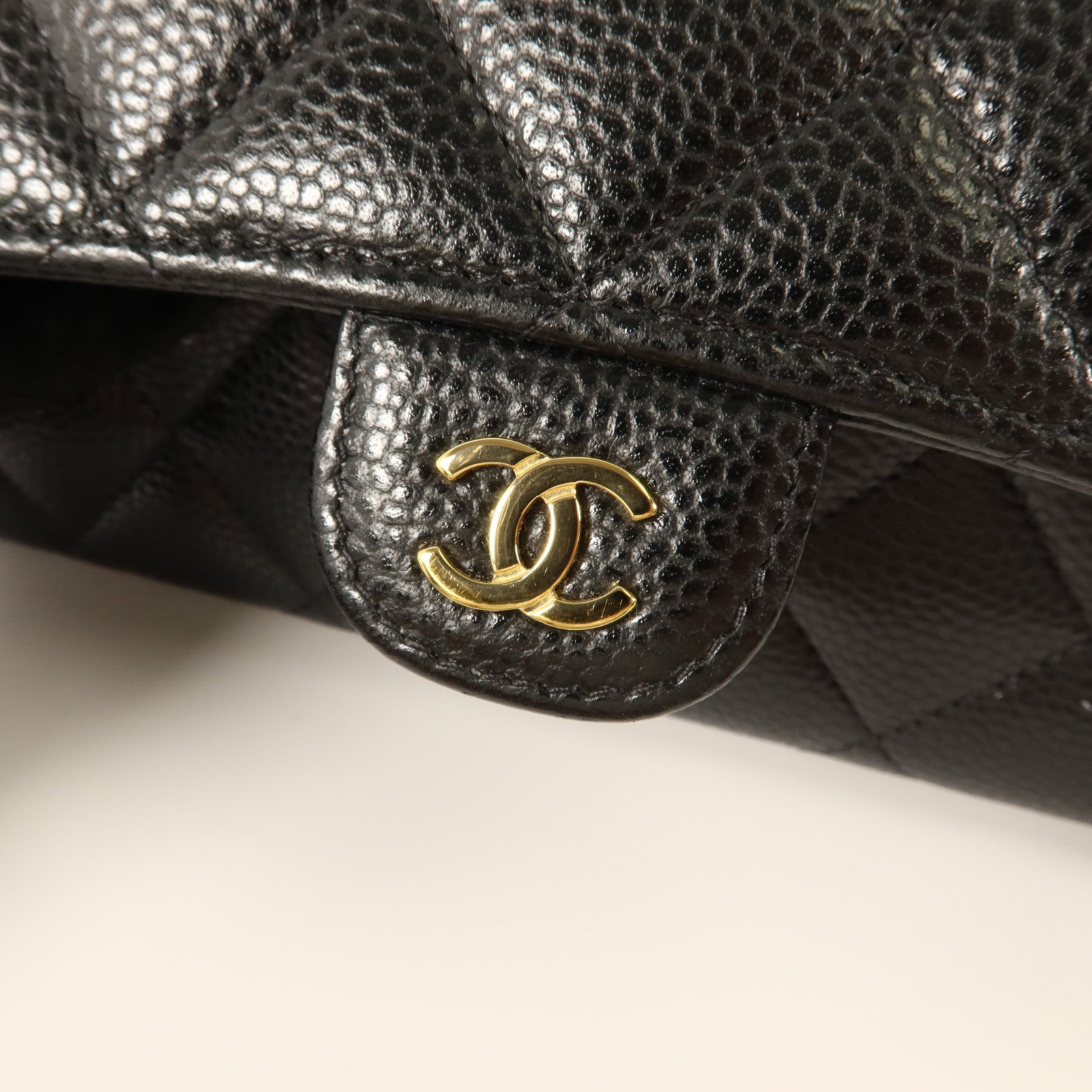 CHANEL 牛皮皮革Classic Long Flap Wallet長錢包