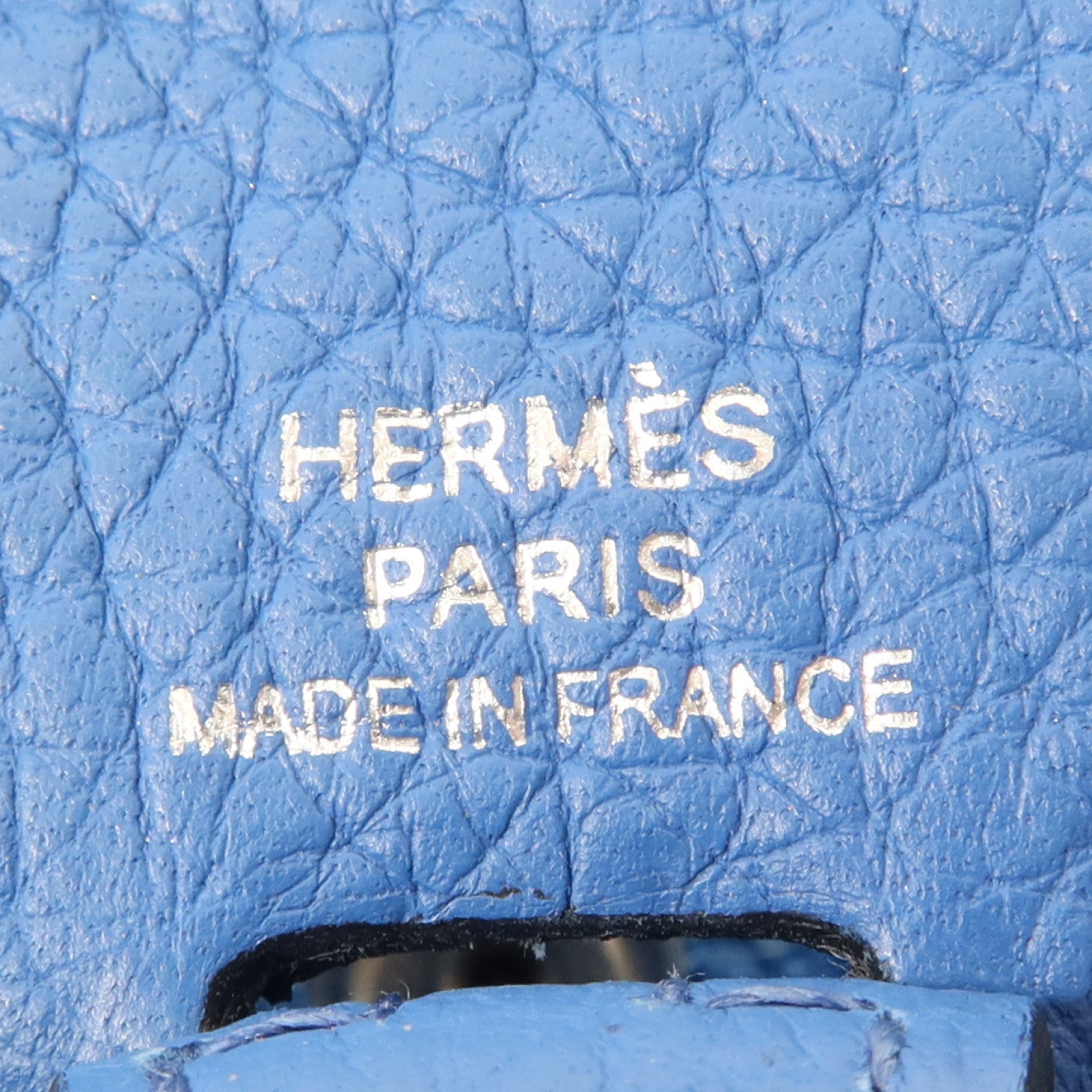 HERMES Clemence皮革Evelyne TPM銀扣肩背袋Mykonos