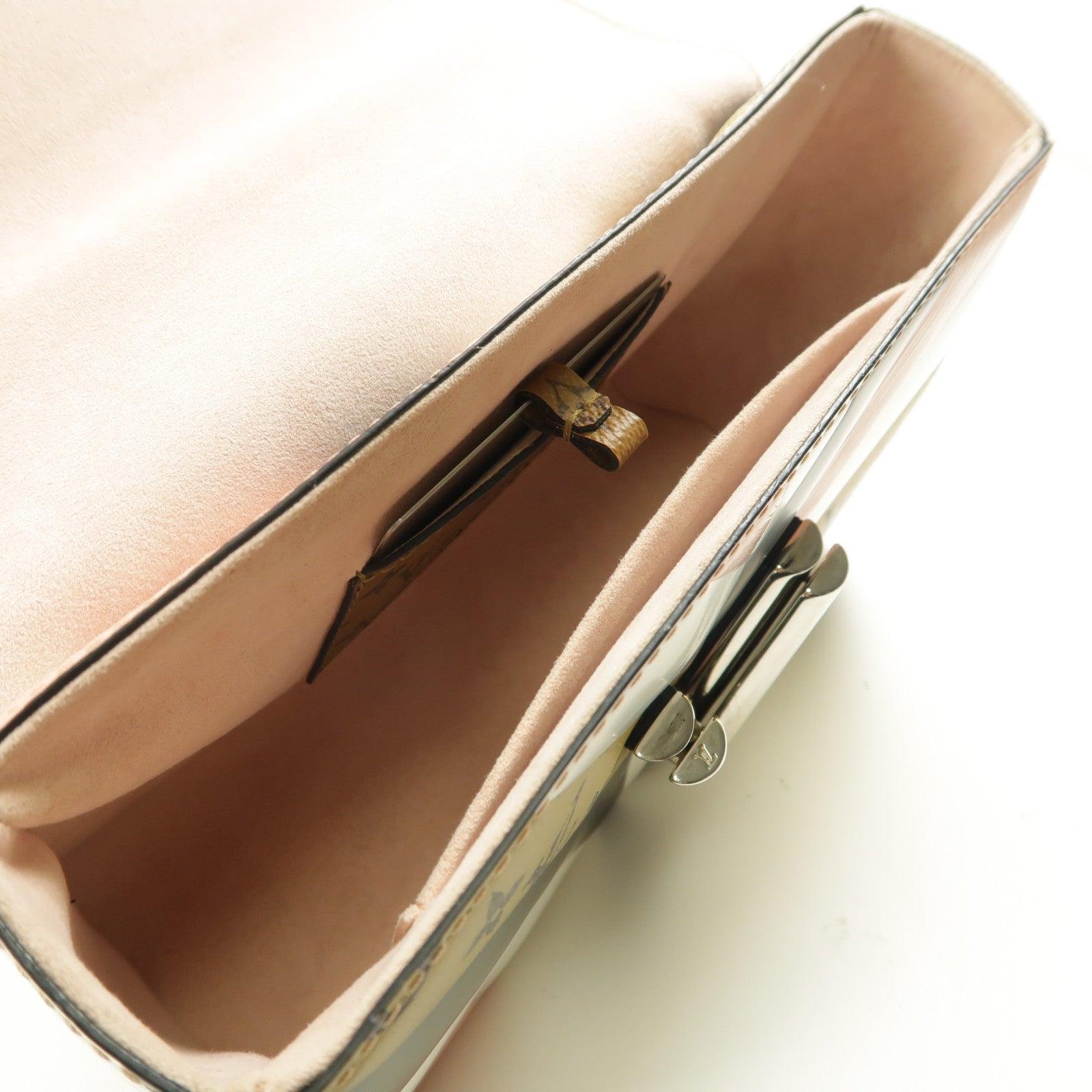 LOUIS VUITTON Monogram/Epi Twist MM金扣鏈帶肩背袋