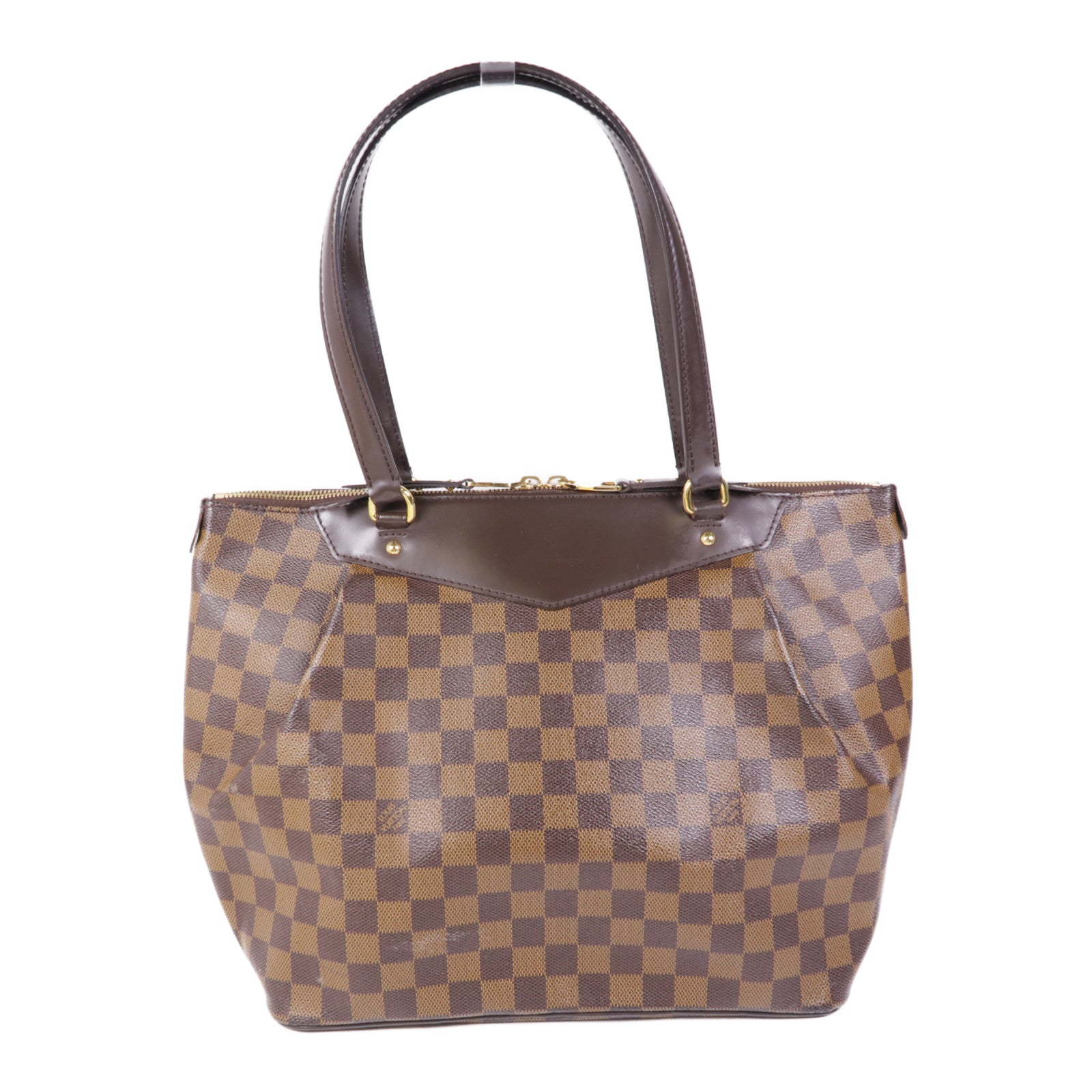 LOUIS VUITTON Damier Westminster GM金扣肩背袋