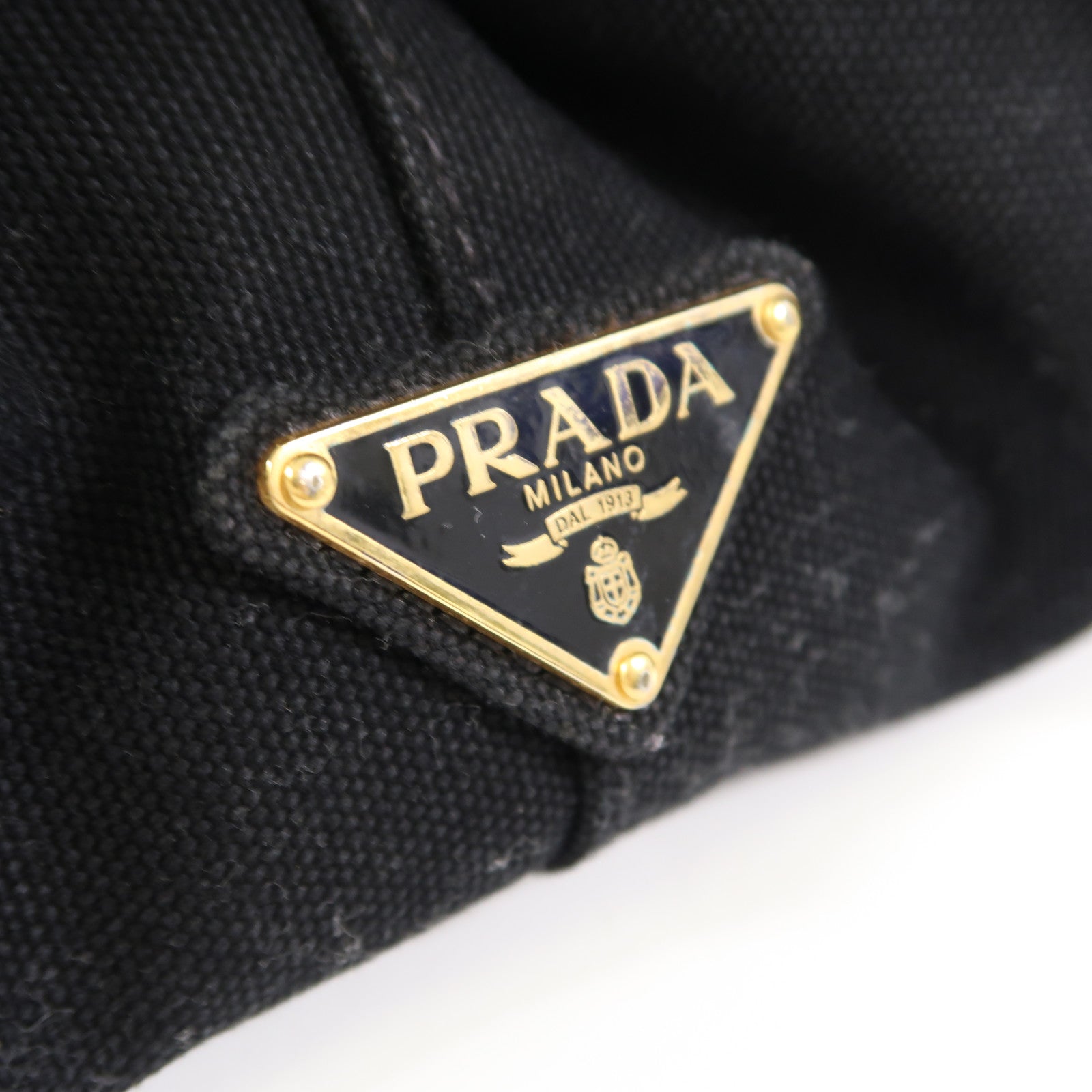 PRADA 帆布Hand Bag金扣手挽袋