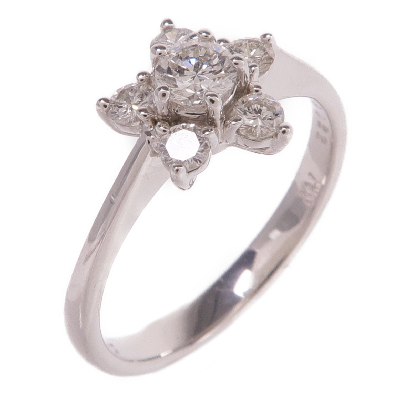 JEWELRY 【激減優惠】18K白金Diamond Ring鑽石戒指US#5.25