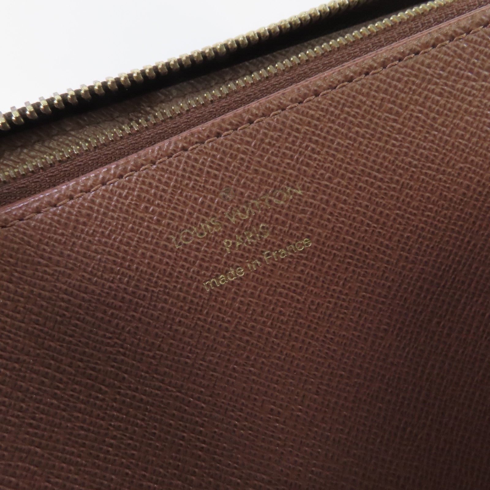 LOUIS VUITTON Monogram Zippy Long Wallet金扣拉鏈長錢包啡色