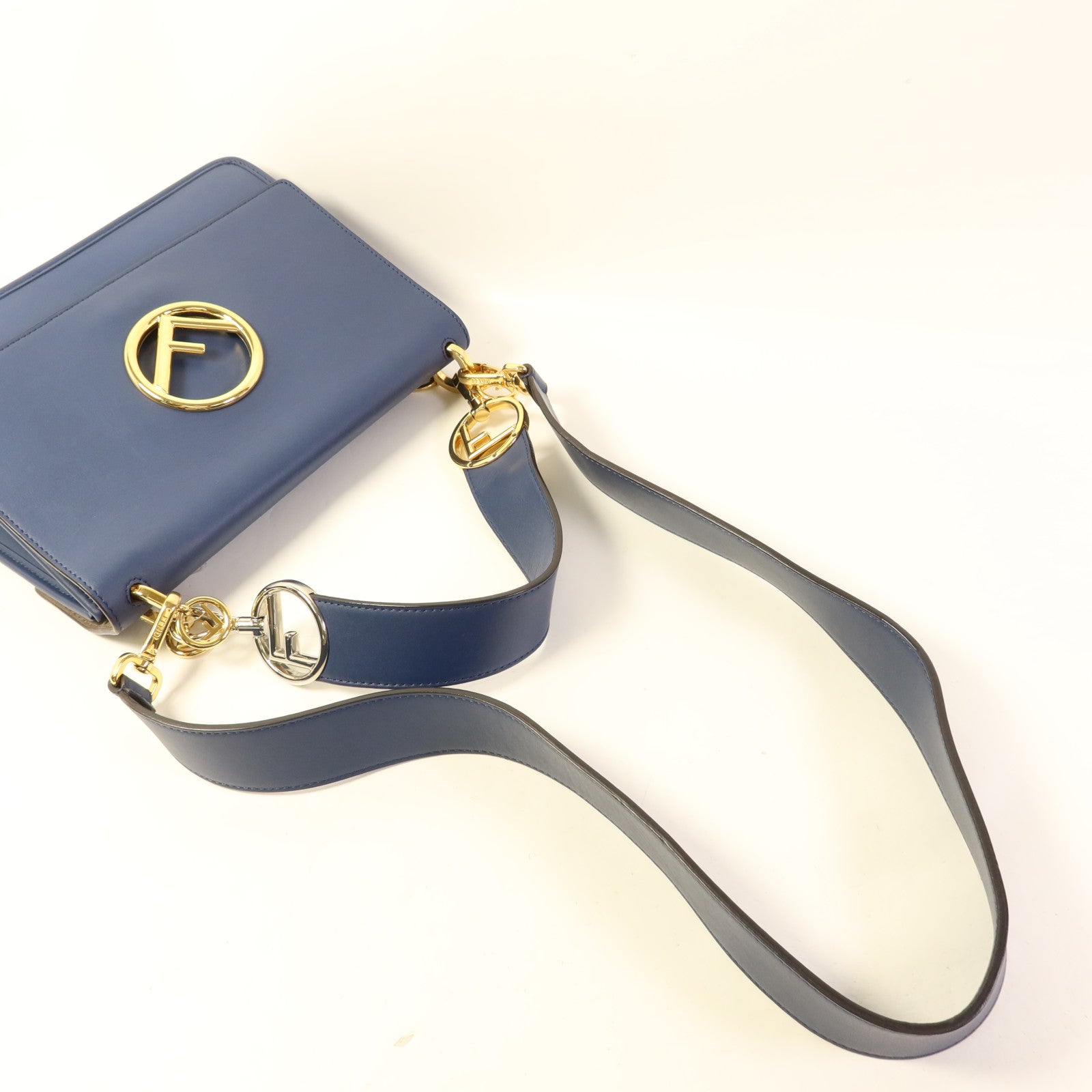 FENDI 牛皮皮革Kan I F Shoulder Bag手挽肩背兩用袋