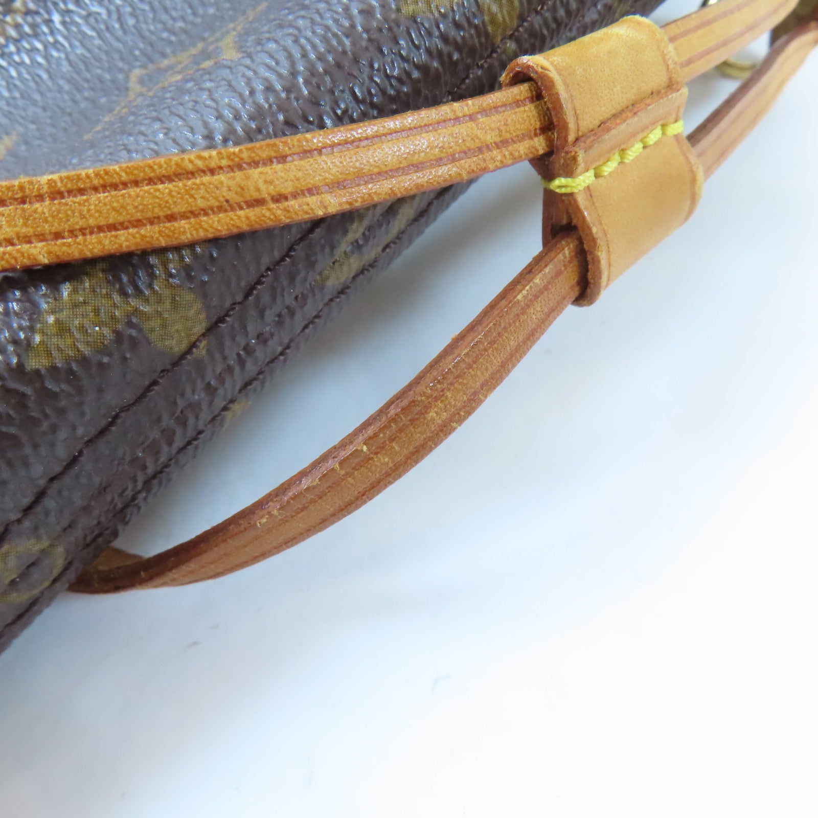 LOUIS VUITTON Monogram Neverfull PM金扣肩背袋啡色