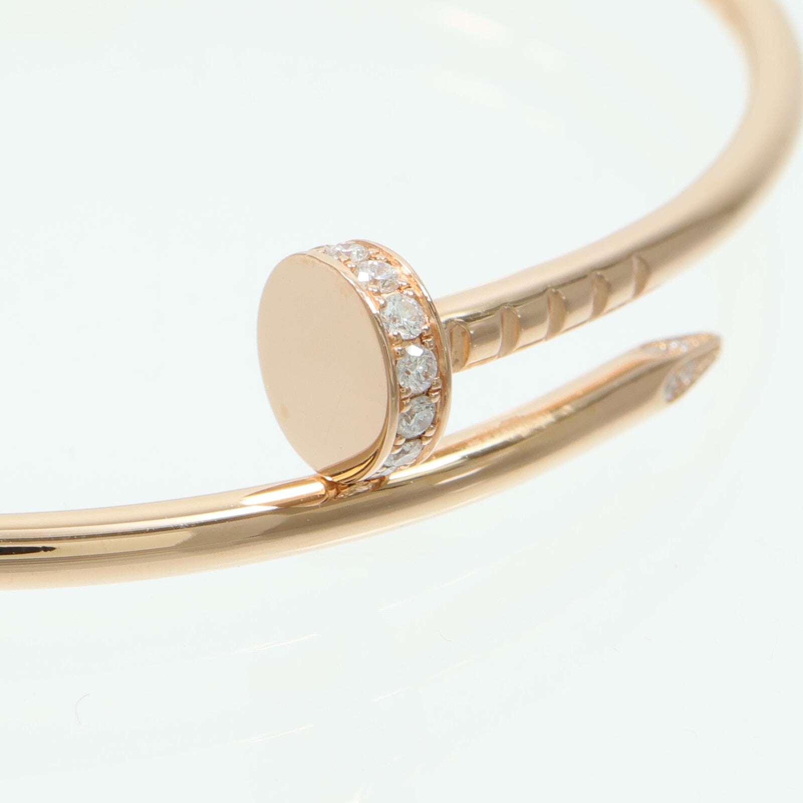 CARTIER 18K玫瑰金Juste Un Clou Diamond鑽石手鐲
