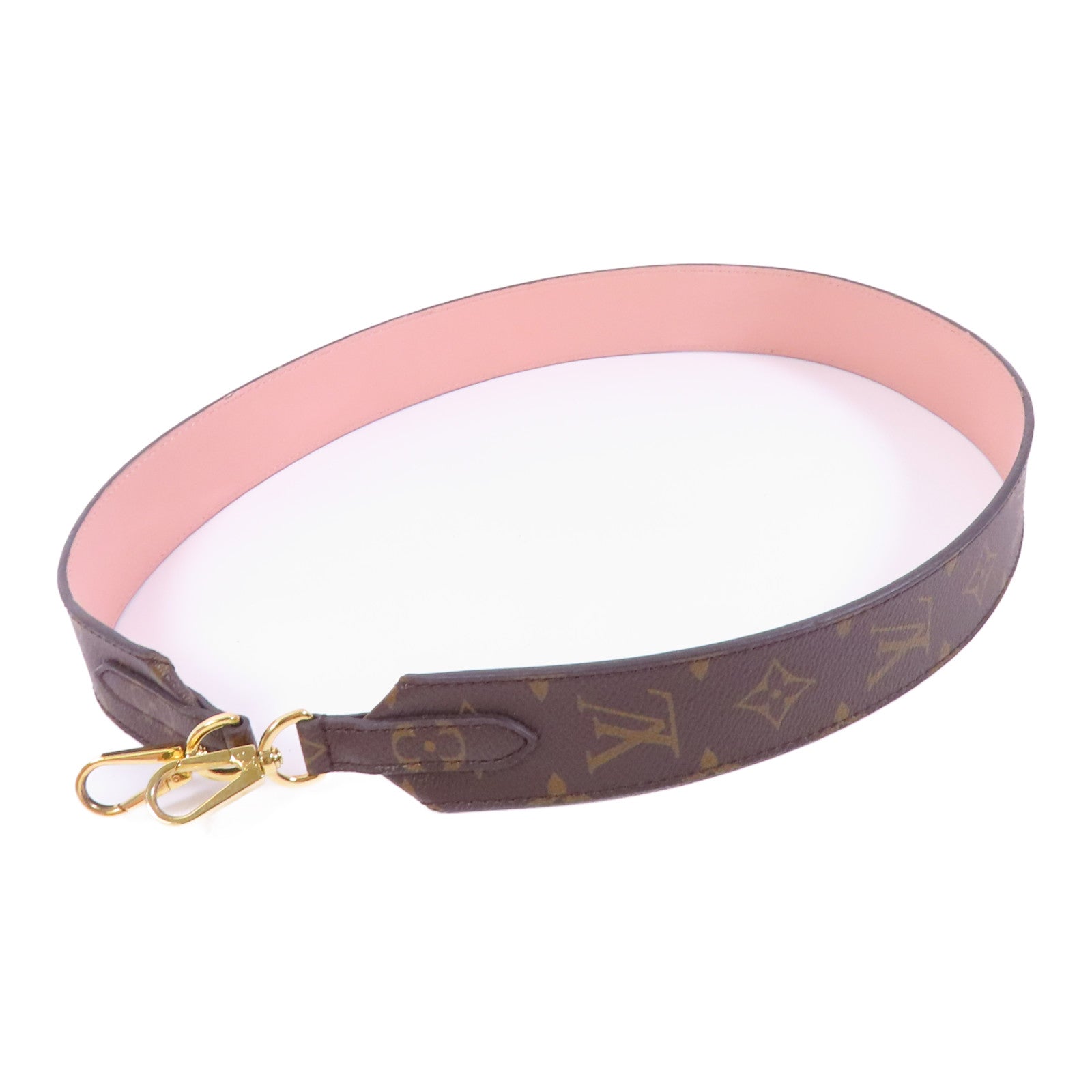 LOUIS VUITTON Monogram Strap金扣肩背帶
