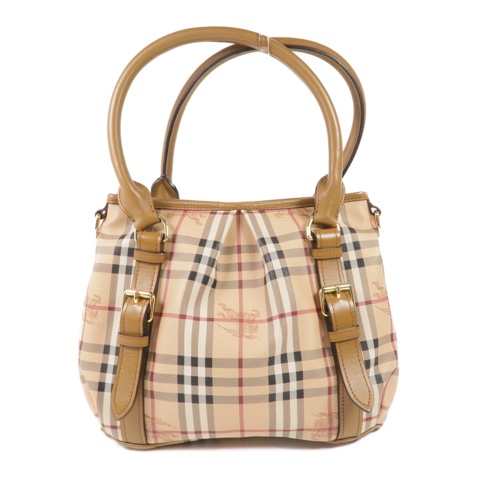 BURBERRY 塗層帆布Haymarket Northfield金扣手挽肩背兩用袋