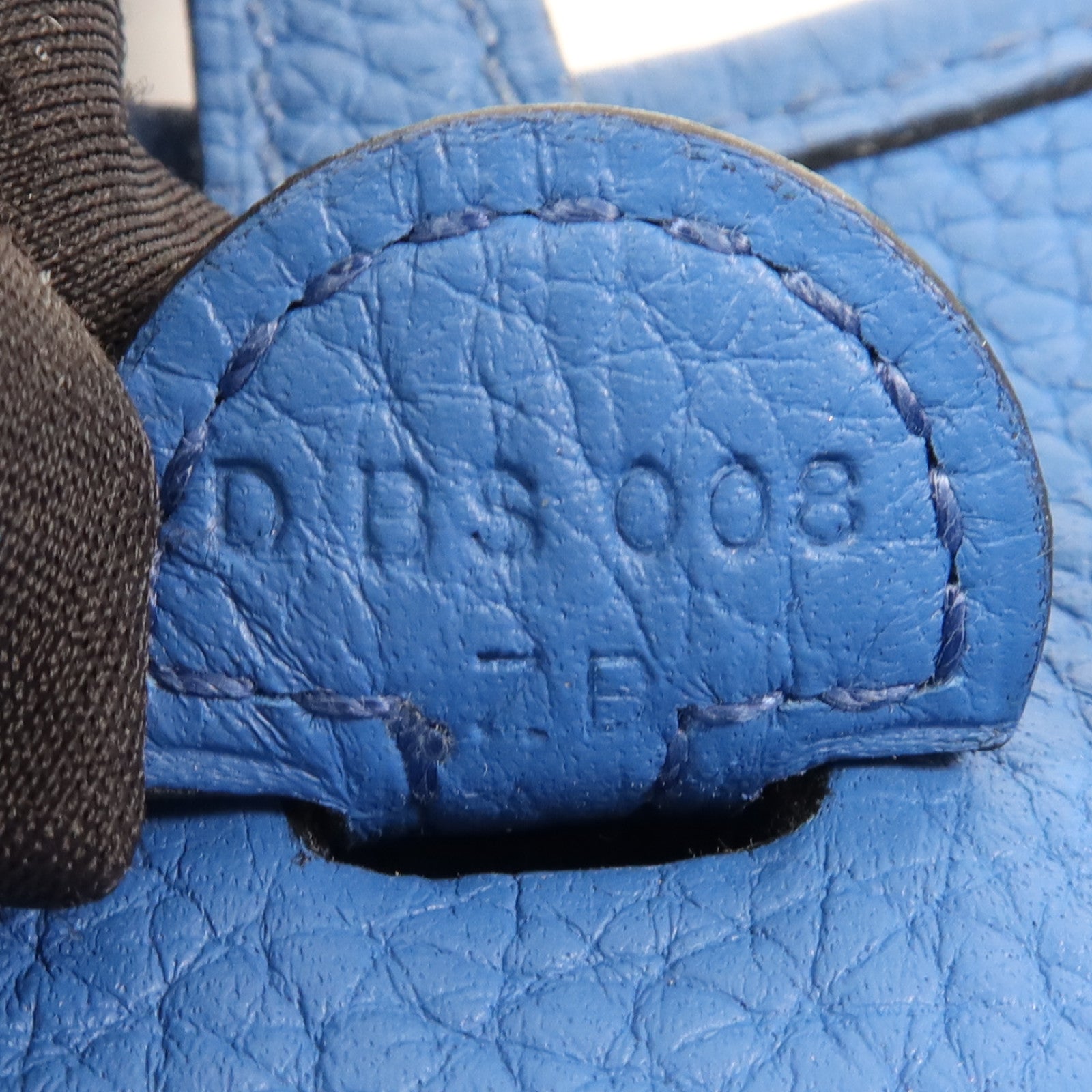 HERMES Clemence皮革Evelyne TPM銀扣肩背袋Mykonos