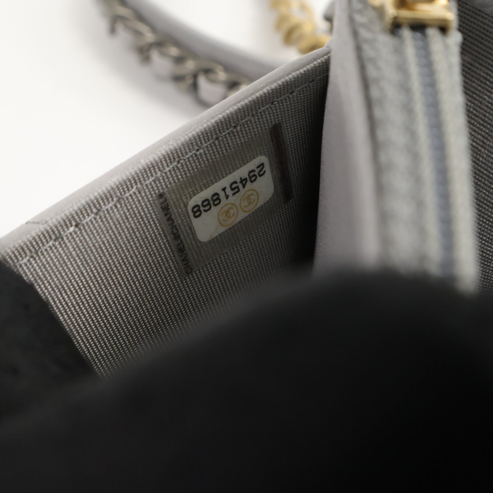CHANEL 羊皮皮革WOC Wallet On Chain鏈帶肩背袋