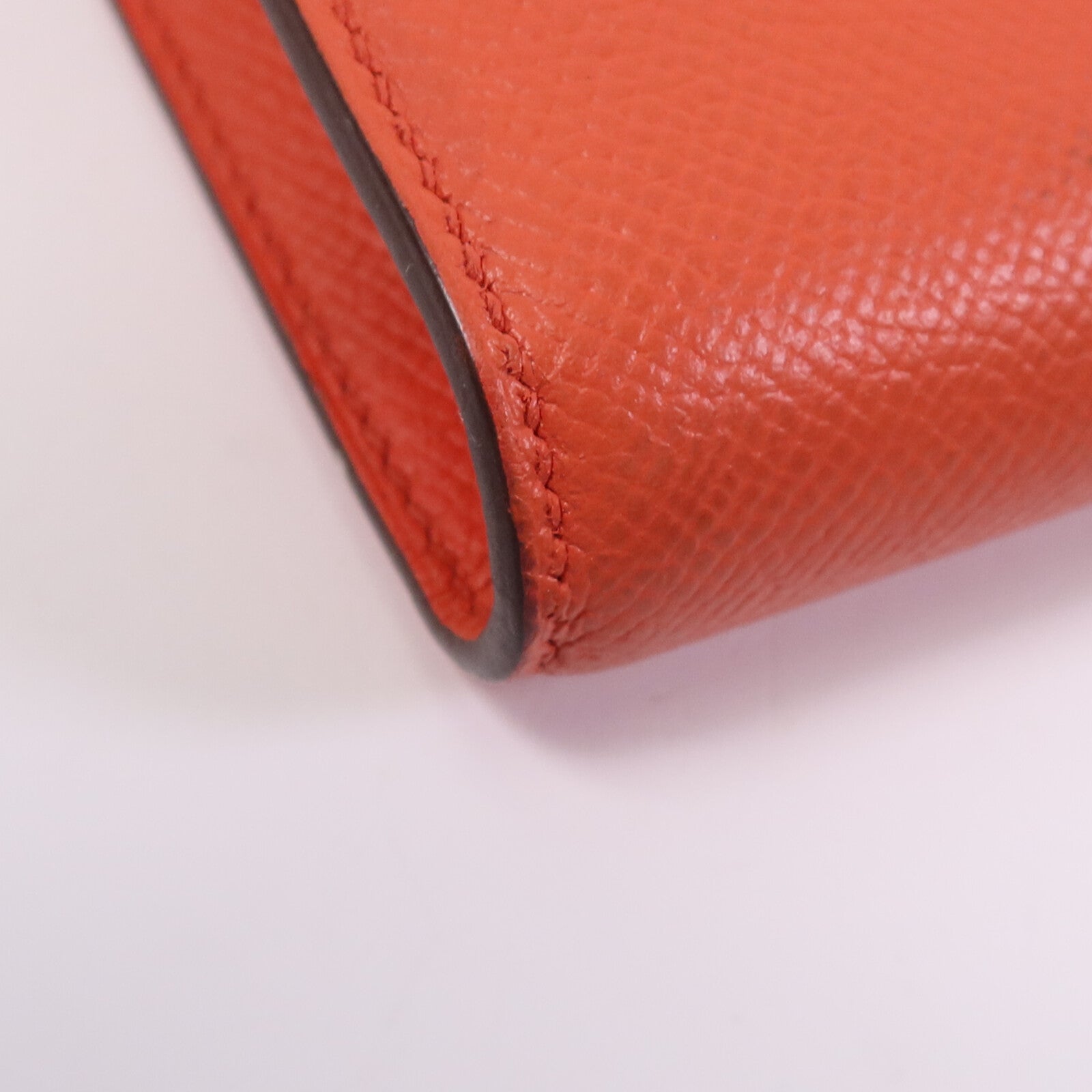 HERMES Epsom皮革Constance Wallet金扣長錢包Rouge Pivoine