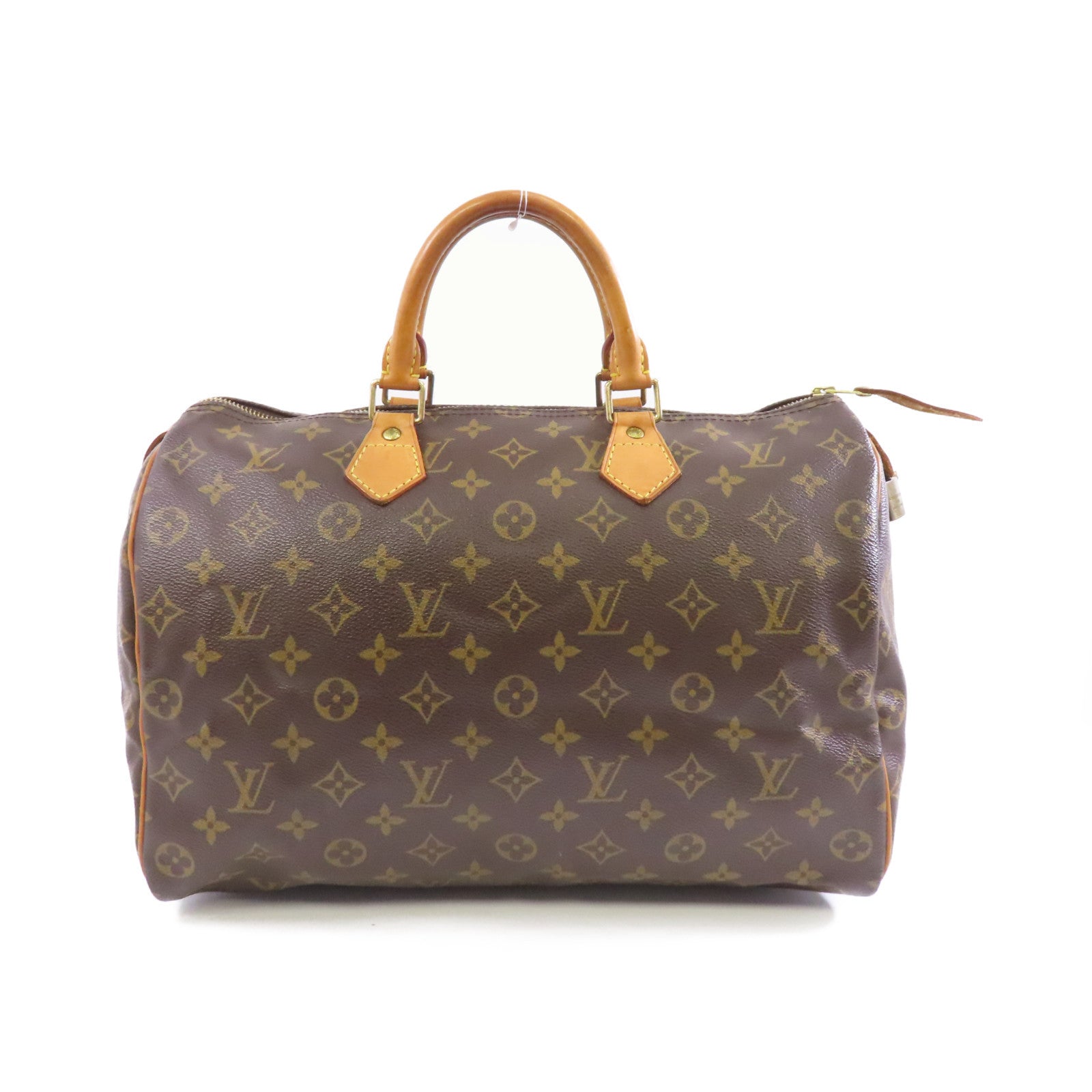 LOUIS VUITTON 【激減優惠】Monogram Speedy 35金扣手挽袋棕色