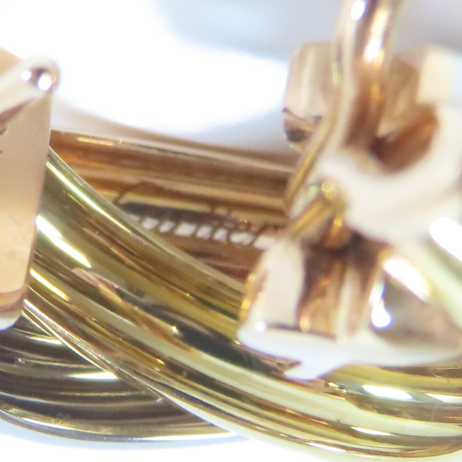 CARTIER 18K黃金/18K玫瑰金/18K白金Trinity Earrings耳環