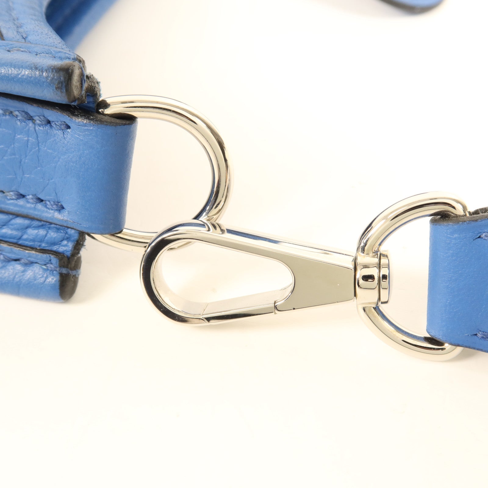 HERMES Clemence皮革Evelyne TPM銀扣肩背袋Mykonos