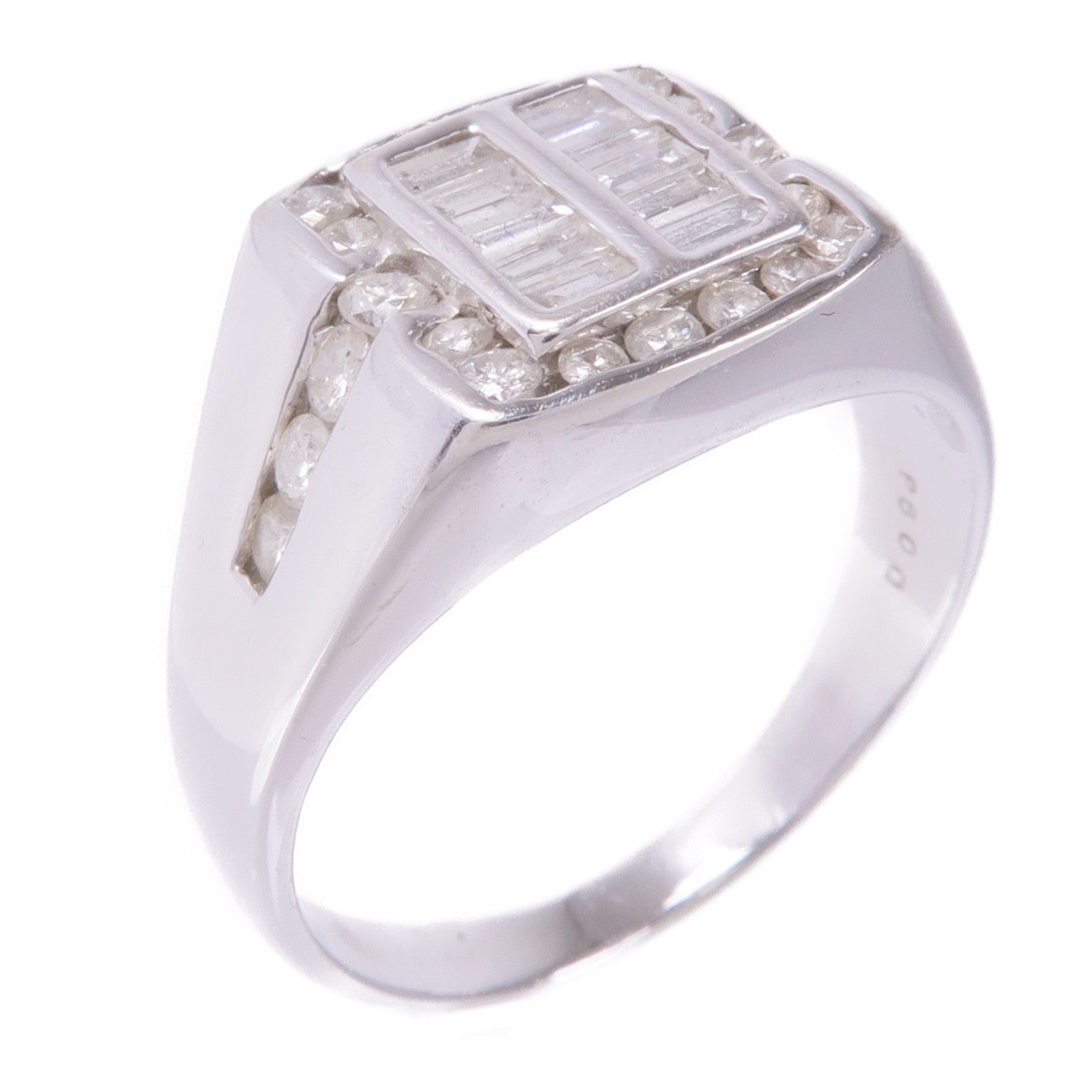 JEWELRY 【激減優惠】18K白金Diamond Ring鑽石戒指US#9