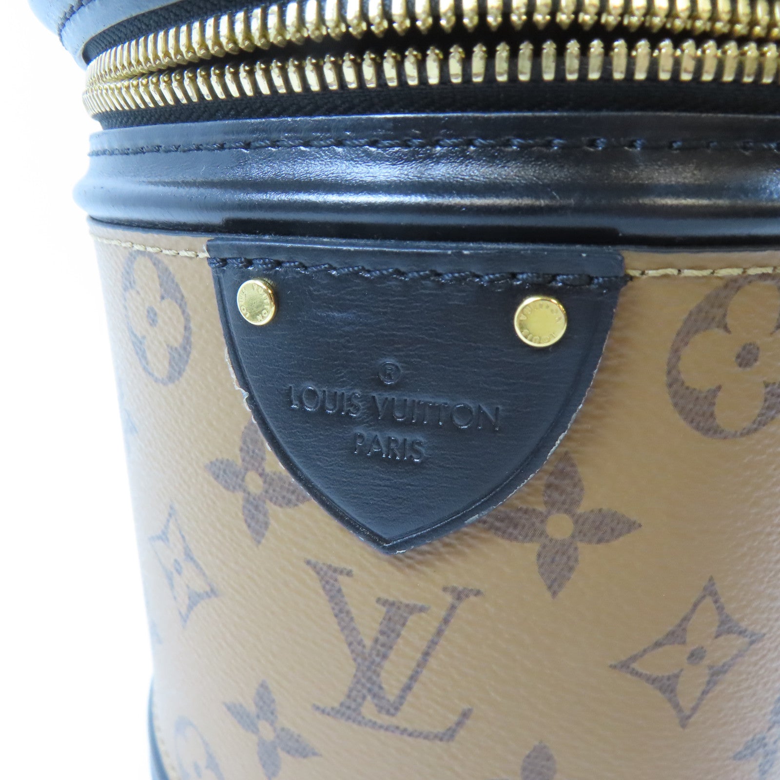 LOUIS VUITTON 【激減優惠】Monogram Reverse Cannes金扣手挽肩背兩用袋啡色