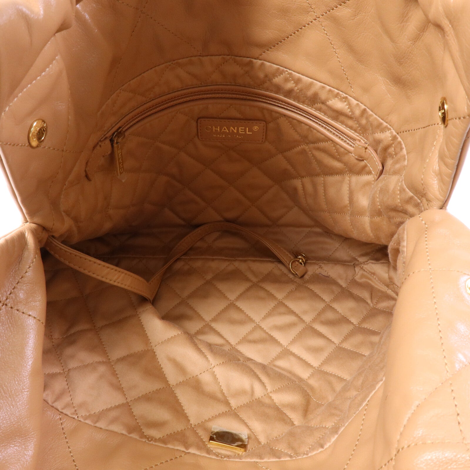 CHANEL 牛皮皮革C22 Small金扣鏈帶肩背袋